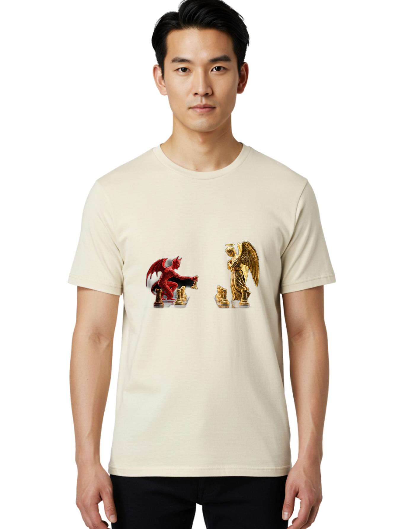 Chess-Game Men'S Graphic Tee, 100% Cotton, Comfortable Casual Summer Wear, Machine Washable, Vintage Camera, Old Camera, Antique Camera, Black Camera, Classic Photography, Photography Equipment, Nostalgic Device, Film Camera, Camera Art Bah745