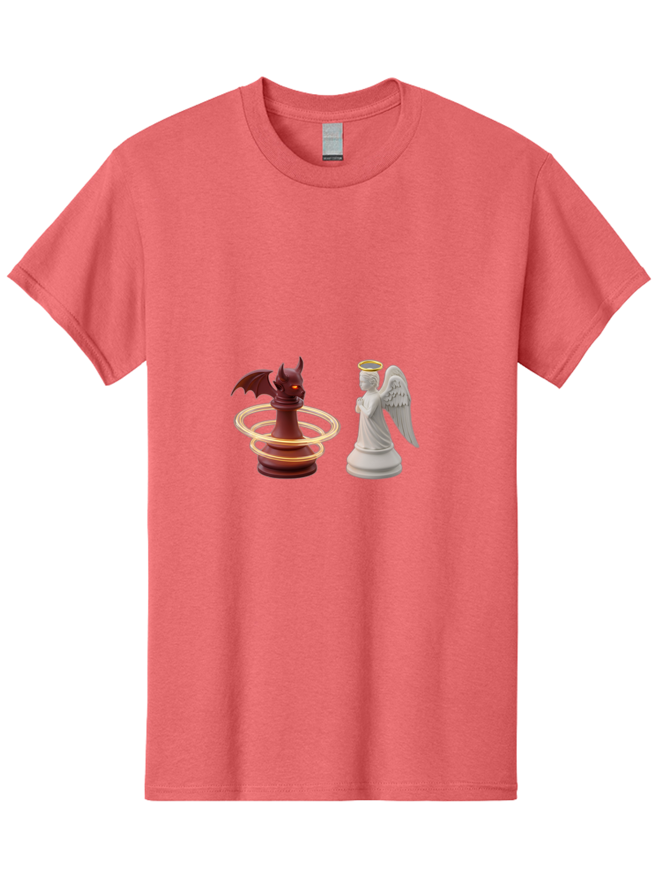 Chess-Pawn-Angel-Demon Men'S Graphic Tee, 100% Cotton, Comfortable Casual Summer Wear, Machine Washable, Vintage Camera, Old Camera, Antique Camera, Black Camera, Classic Photography, Photography Equipment, Nostalgic Device, Film Camera, Bah746
