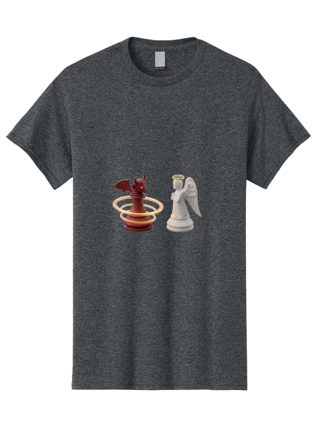 Chess-Pawn-Angel-Demon Men'S Graphic Tee, 100% Cotton, Comfortable Casual Summer Wear, Machine Washable, Vintage Camera, Old Camera, Antique Camera, Black Camera, Classic Photography, Photography Equipment, Nostalgic Device, Film Camera, Bah746