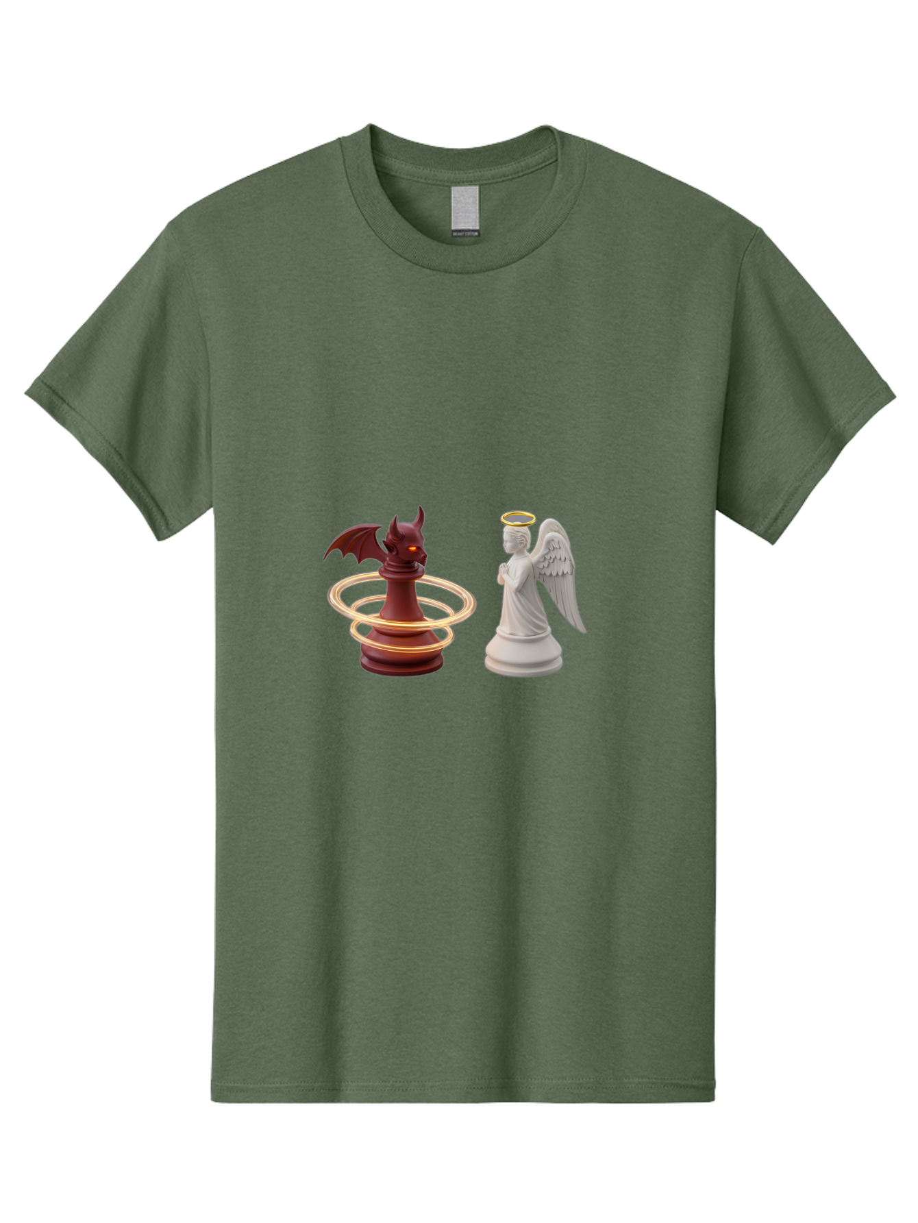 Chess-Pawn-Angel-Demon Men'S Graphic Tee, 100% Cotton, Comfortable Casual Summer Wear, Machine Washable, Vintage Camera, Old Camera, Antique Camera, Black Camera, Classic Photography, Photography Equipment, Nostalgic Device, Film Camera, Bah746
