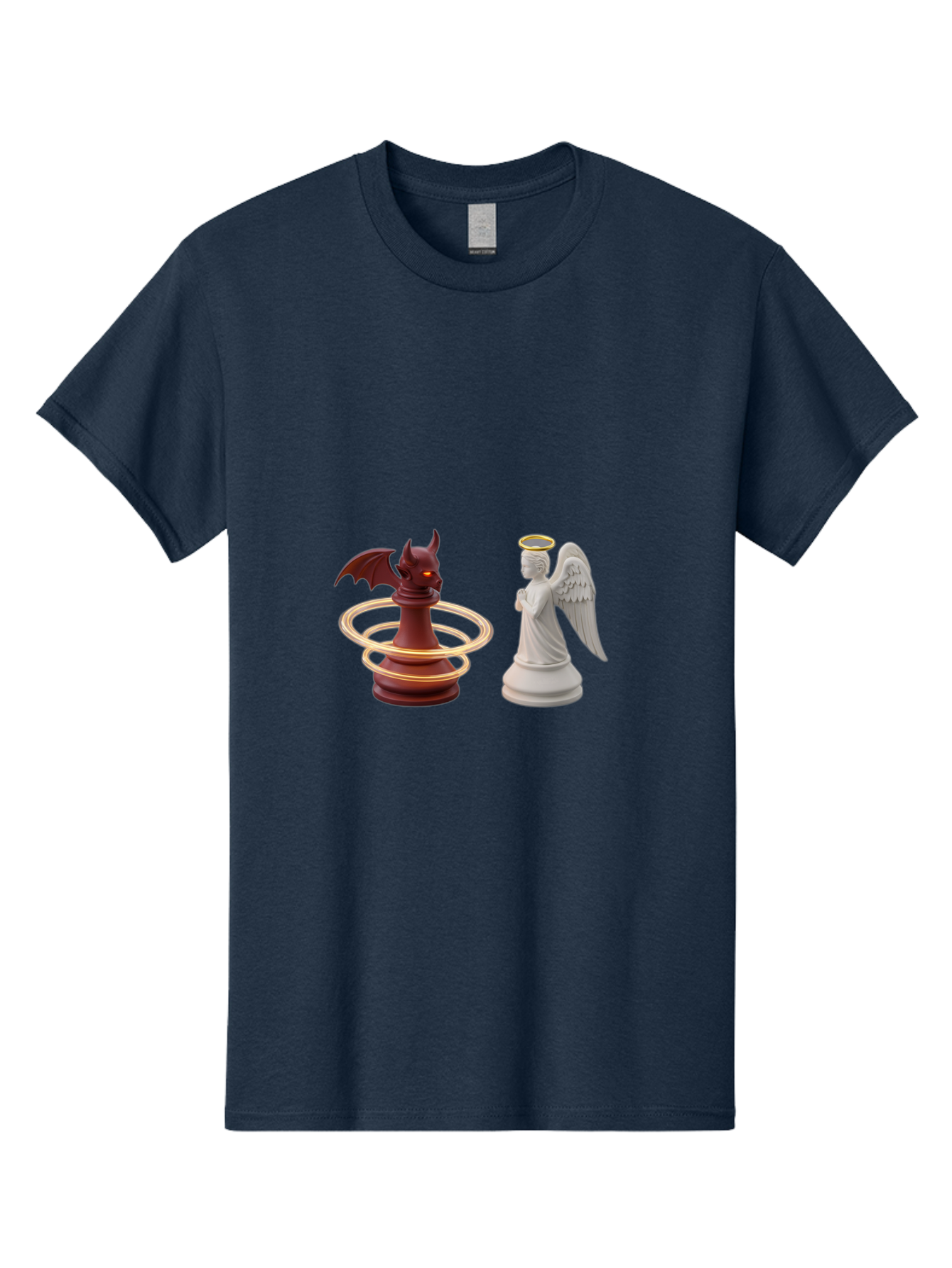 Chess-Pawn-Angel-Demon Men'S Graphic Tee, 100% Cotton, Comfortable Casual Summer Wear, Machine Washable, Vintage Camera, Old Camera, Antique Camera, Black Camera, Classic Photography, Photography Equipment, Nostalgic Device, Film Camera, Bah746