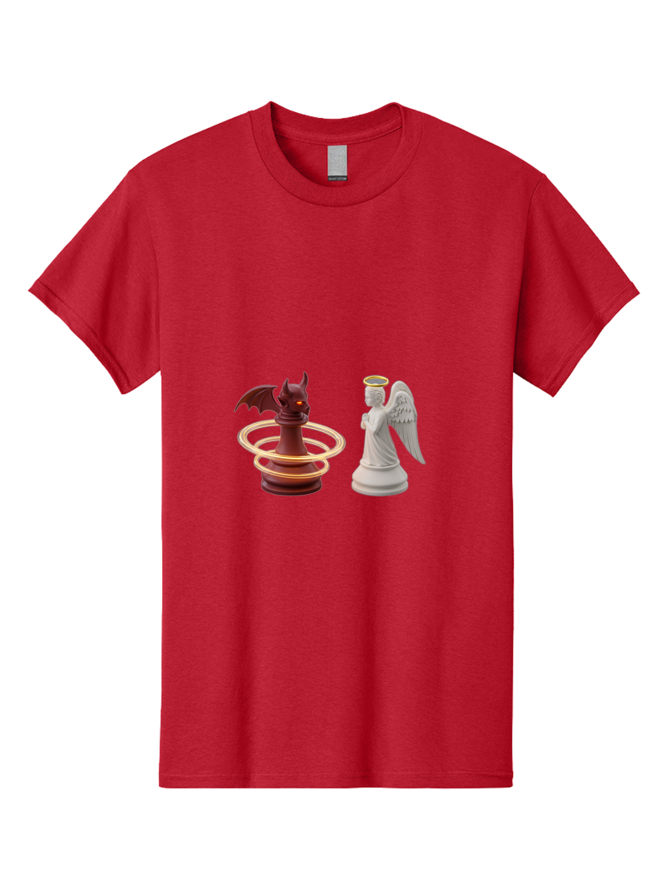 Chess-Pawn-Angel-Demon Men'S Graphic Tee, 100% Cotton, Comfortable Casual Summer Wear, Machine Washable, Vintage Camera, Old Camera, Antique Camera, Black Camera, Classic Photography, Photography Equipment, Nostalgic Device, Film Camera, Bah746