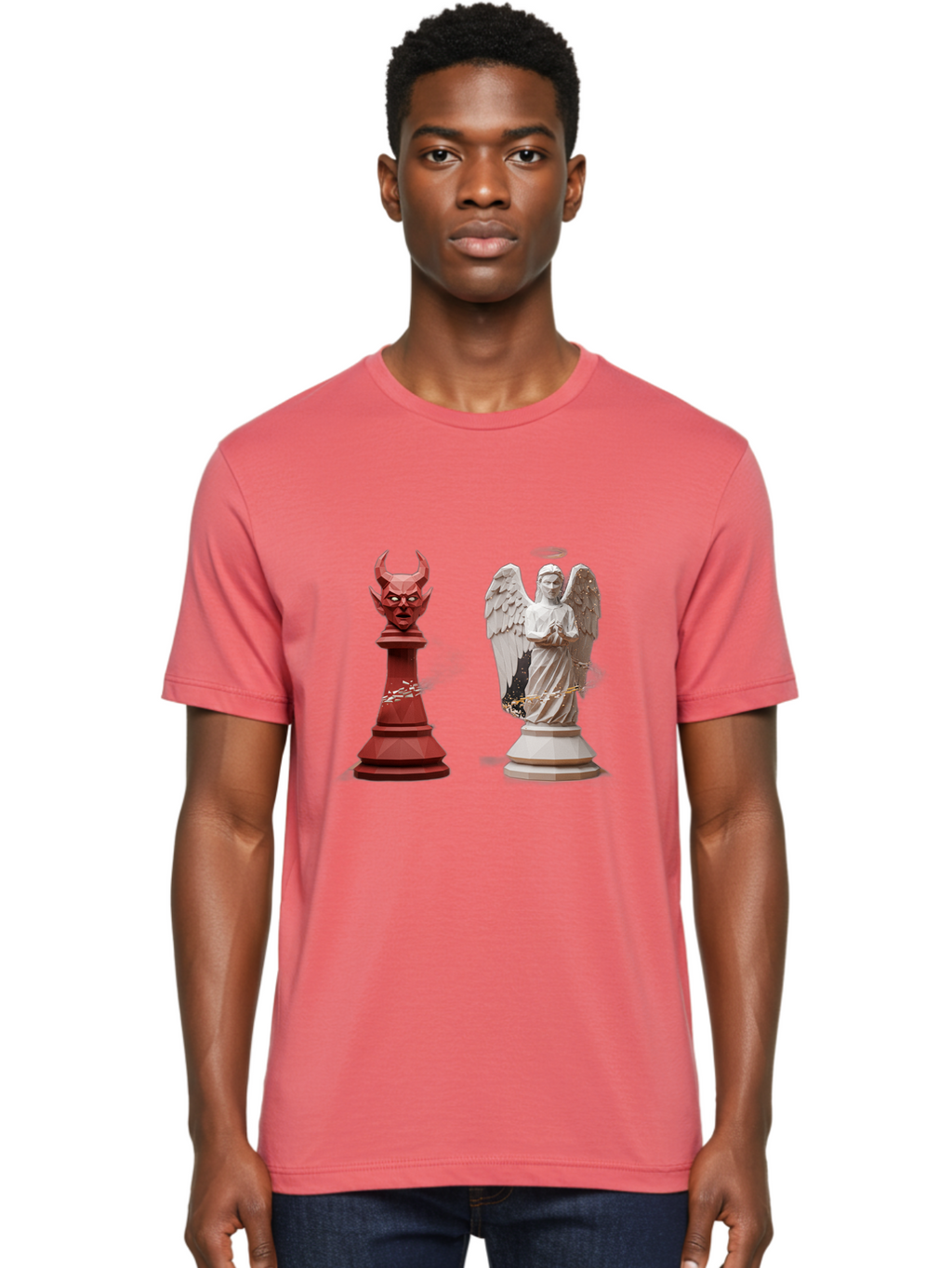 Chess-Pieces Men'S Graphic Tee, 100% Cotton, Comfortable Casual Summer Wear, Machine Washable, Vintage Camera, Old Camera, Antique Camera, Black Camera, Classic Photography, Photography Equipment, Nostalgic Device, Film Camera, Camera Art Bah747