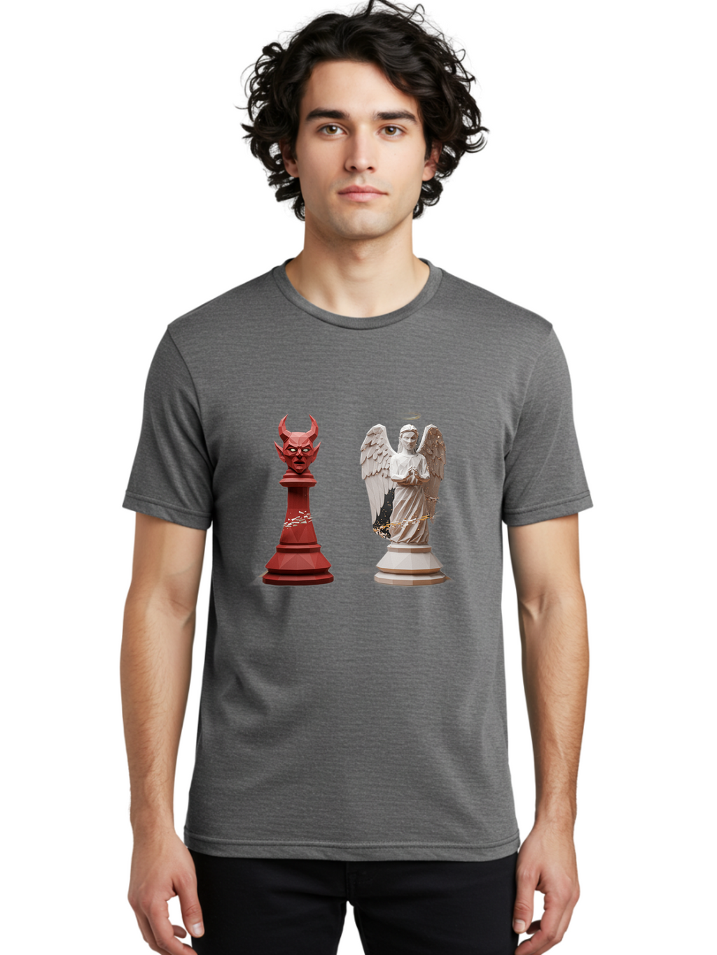 Chess-Pieces Men'S Graphic Tee, 100% Cotton, Comfortable Casual Summer Wear, Machine Washable, Vintage Camera, Old Camera, Antique Camera, Black Camera, Classic Photography, Photography Equipment, Nostalgic Device, Film Camera, Camera Art Bah747