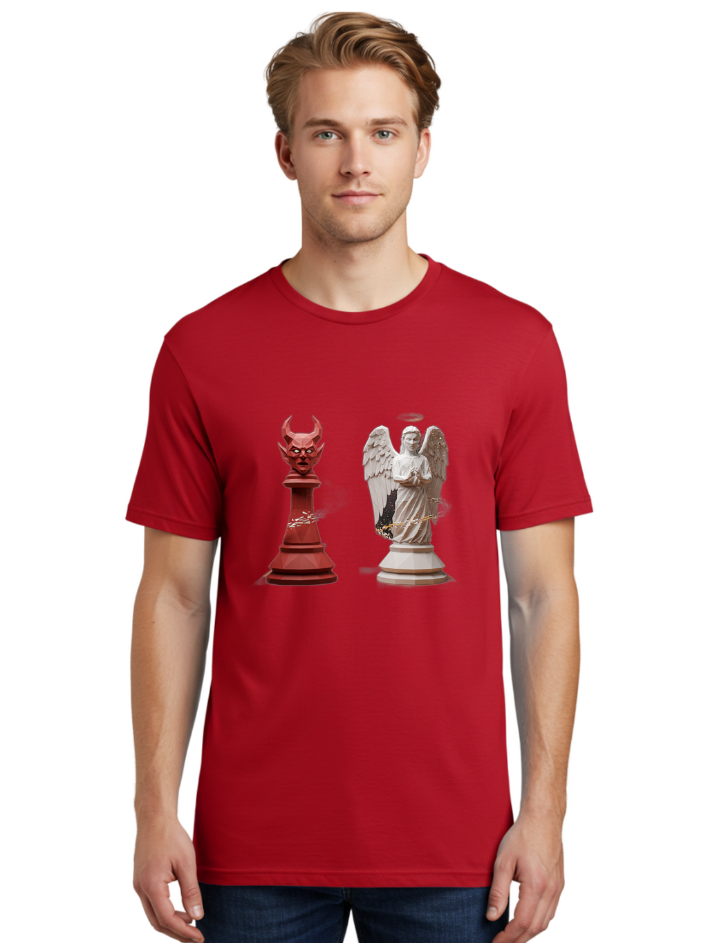 Chess-Pieces Men'S Graphic Tee, 100% Cotton, Comfortable Casual Summer Wear, Machine Washable, Vintage Camera, Old Camera, Antique Camera, Black Camera, Classic Photography, Photography Equipment, Nostalgic Device, Film Camera, Camera Art Bah747
