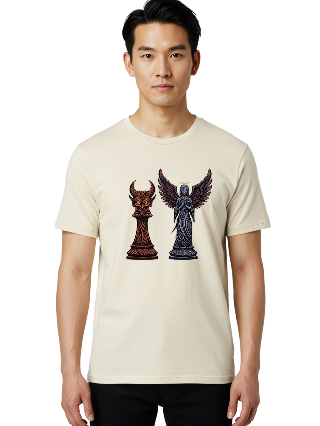 Chess-Queen Men'S Graphic Tee, 100% Cotton, Comfortable Casual Summer Wear, Machine Washable, Vintage Camera, Old Camera, Antique Camera, Black Camera, Classic Photography, Photography Equipment, Nostalgic Device, Film Camera, Camera Art Bah748