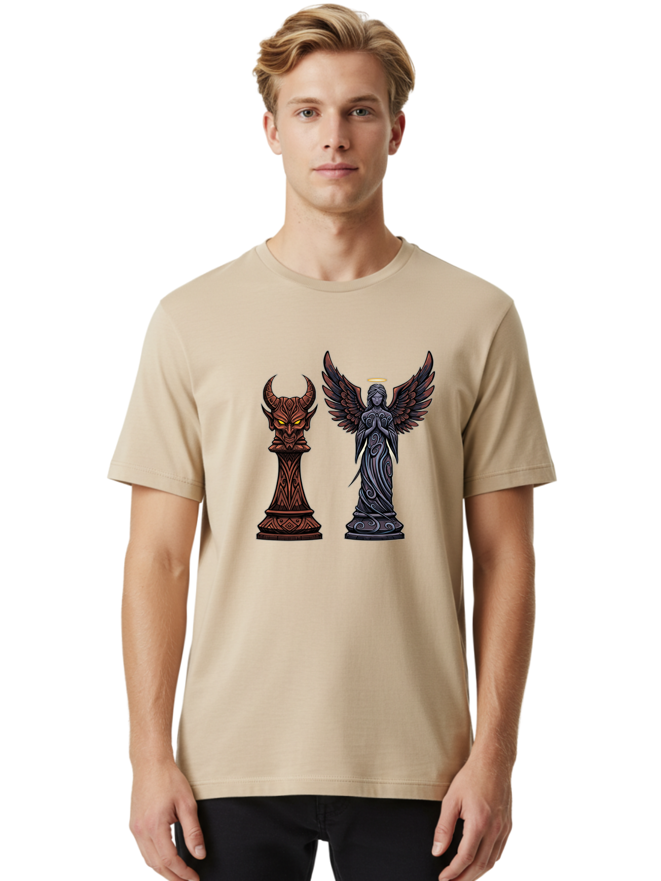 Chess-Queen Men'S Graphic Tee, 100% Cotton, Comfortable Casual Summer Wear, Machine Washable, Vintage Camera, Old Camera, Antique Camera, Black Camera, Classic Photography, Photography Equipment, Nostalgic Device, Film Camera, Camera Art Bah748