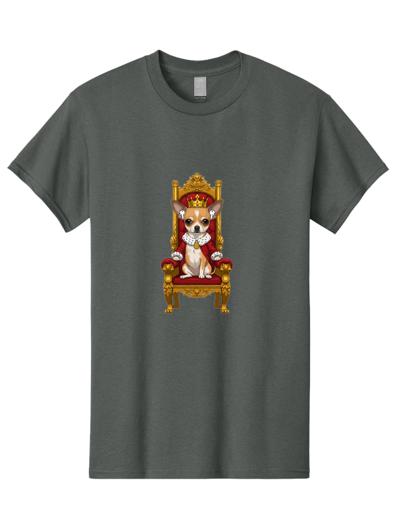 Chihuahua-On-Throne Men'S Graphic Tee, 100% Cotton, Comfortable Casual Summer Wear, Machine Washable, Vintage Camera, Old Camera, Antique Camera, Black Camera, Classic Photography, Photography Equipment, Nostalgic Device, Film Camera, Bah749