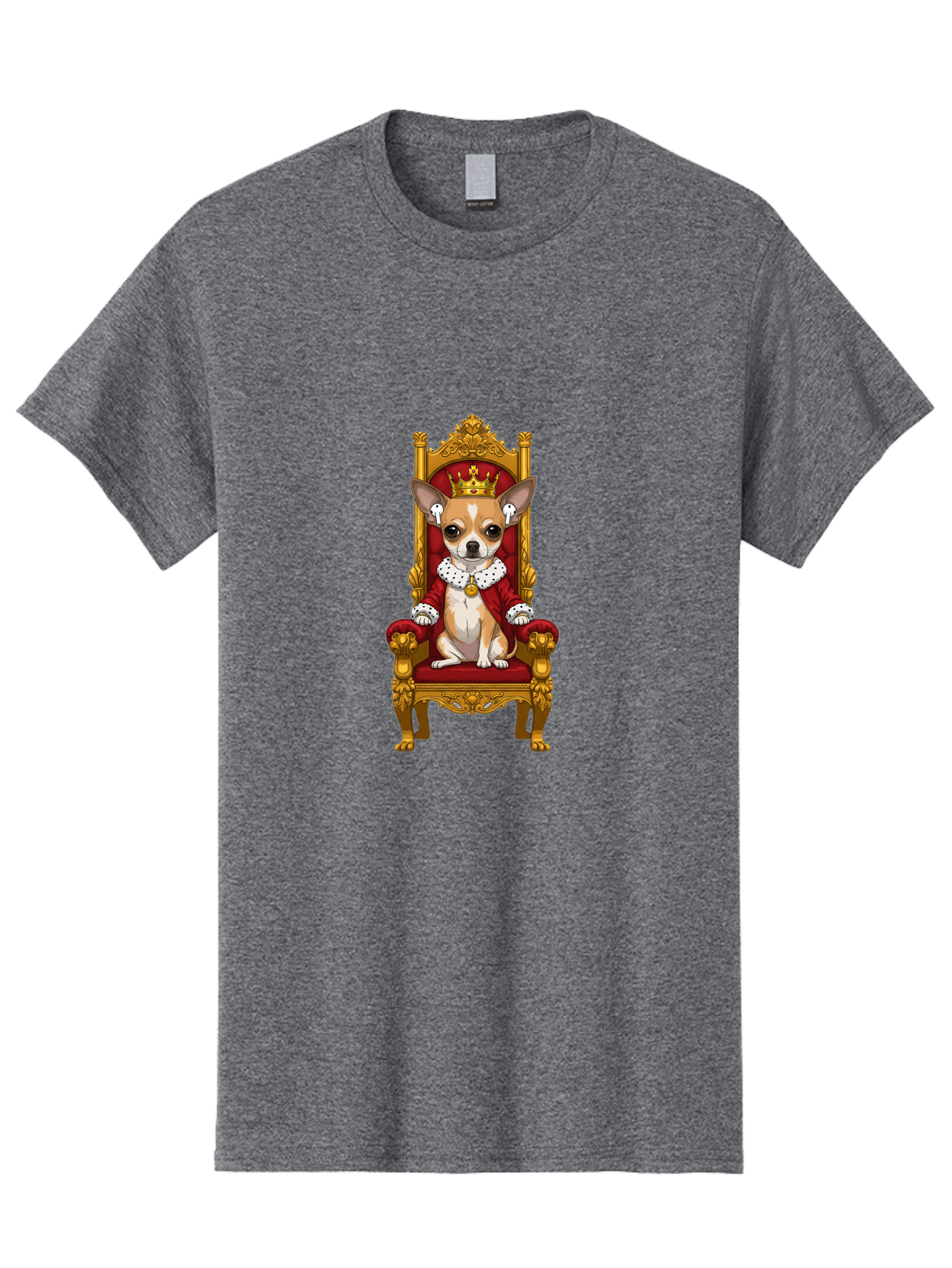 Chihuahua-On-Throne Men'S Graphic Tee, 100% Cotton, Comfortable Casual Summer Wear, Machine Washable, Vintage Camera, Old Camera, Antique Camera, Black Camera, Classic Photography, Photography Equipment, Nostalgic Device, Film Camera, Bah749