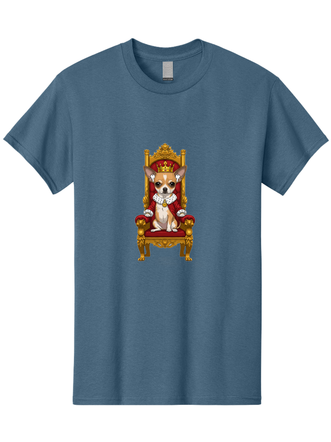 Chihuahua-On-Throne Men'S Graphic Tee, 100% Cotton, Comfortable Casual Summer Wear, Machine Washable, Vintage Camera, Old Camera, Antique Camera, Black Camera, Classic Photography, Photography Equipment, Nostalgic Device, Film Camera, Bah749