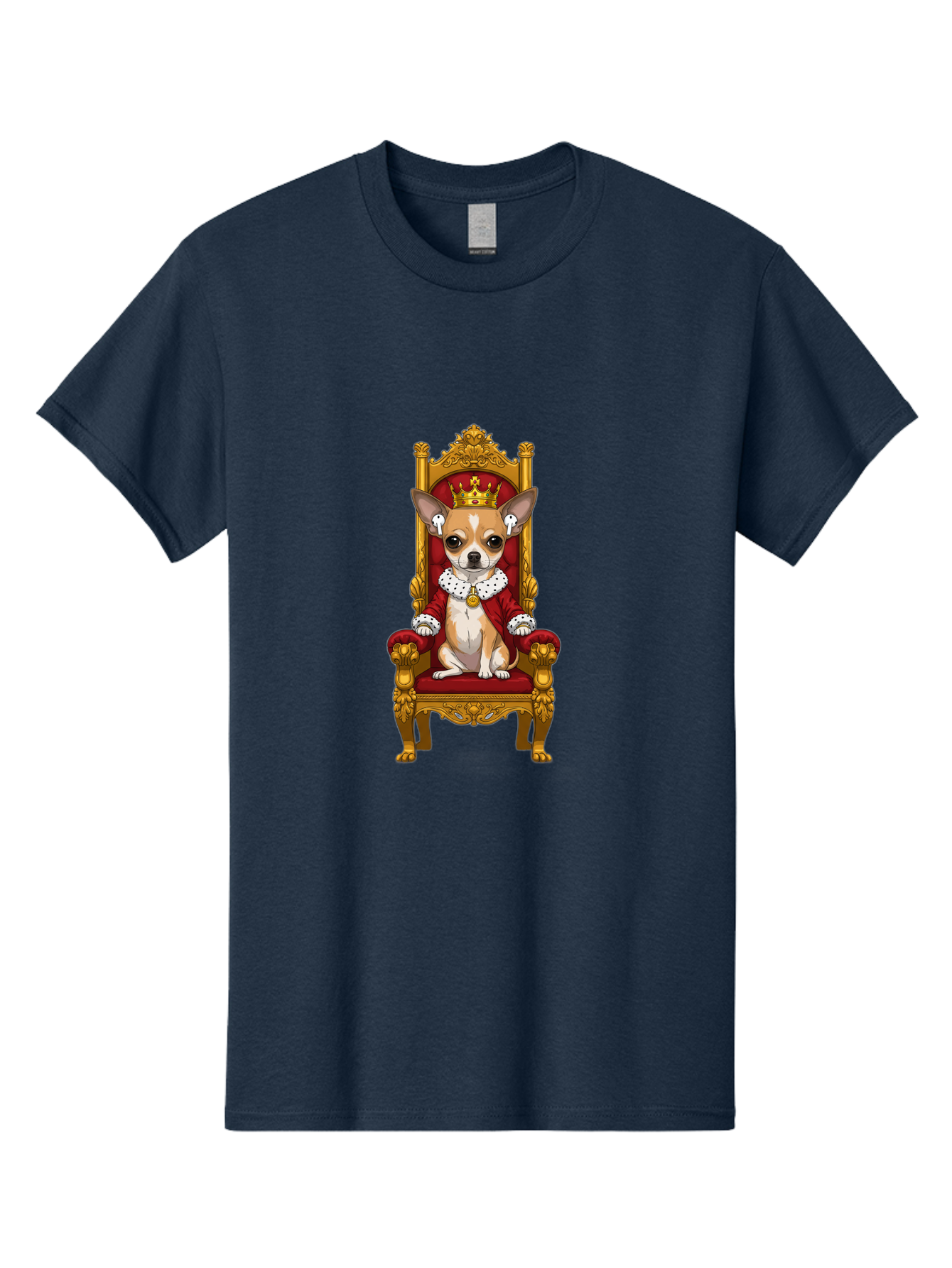 Chihuahua-On-Throne Men'S Graphic Tee, 100% Cotton, Comfortable Casual Summer Wear, Machine Washable, Vintage Camera, Old Camera, Antique Camera, Black Camera, Classic Photography, Photography Equipment, Nostalgic Device, Film Camera, Bah749