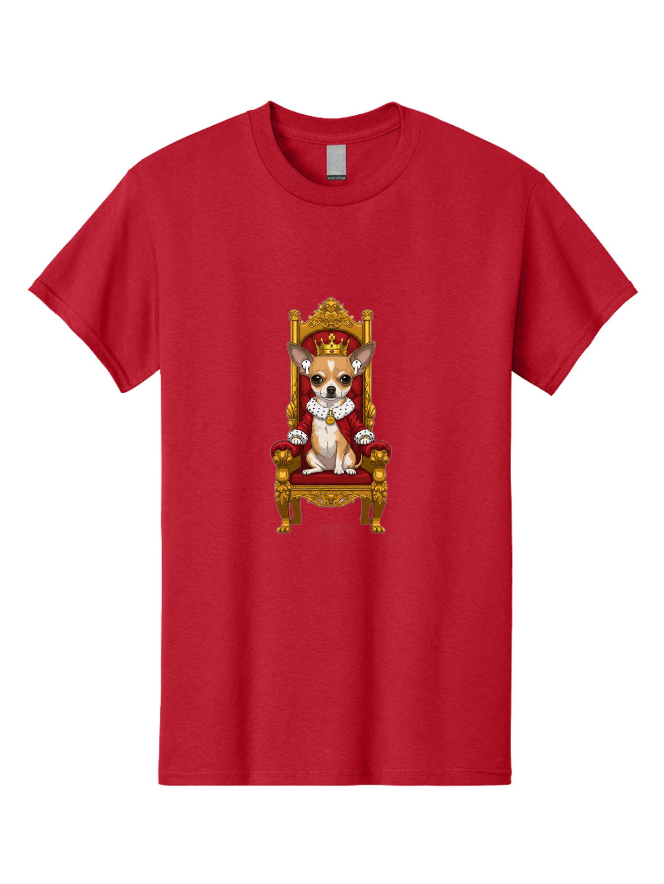 Chihuahua-On-Throne Men'S Graphic Tee, 100% Cotton, Comfortable Casual Summer Wear, Machine Washable, Vintage Camera, Old Camera, Antique Camera, Black Camera, Classic Photography, Photography Equipment, Nostalgic Device, Film Camera, Bah749
