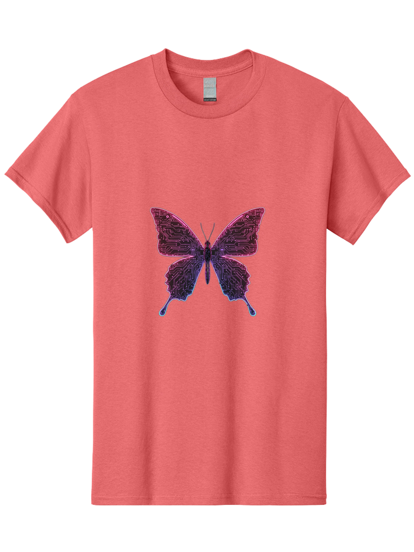 Circuit-Butterfly-2 Men'S Graphic Tee, 100% Cotton, Comfortable Casual Summer Wear, Machine Washable, Vintage Camera, Old Camera, Antique Camera, Black Camera, Classic Photography, Photography Equipment, Nostalgic Device, Film Camera, Bah753