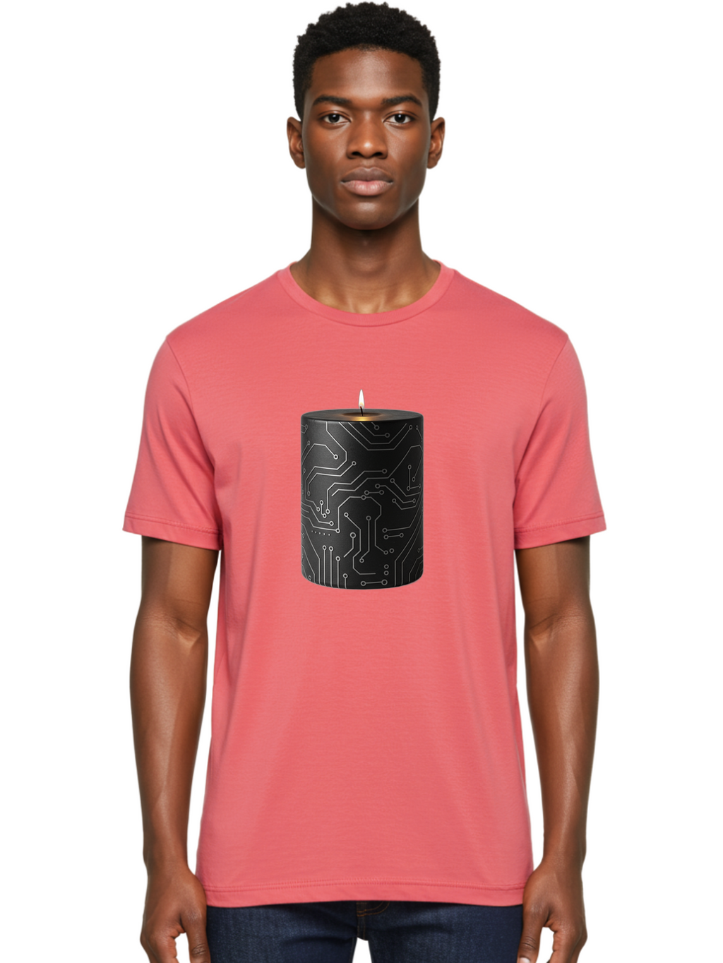 Circuit-Candle Men'S Graphic Tee, 100% Cotton, Comfortable Casual Summer Wear, Machine Washable, Vintage Camera, Old Camera, Antique Camera, Black Camera, Classic Photography, Photography Equipment, Nostalgic Device, Film Camera, Camera Art Bah756