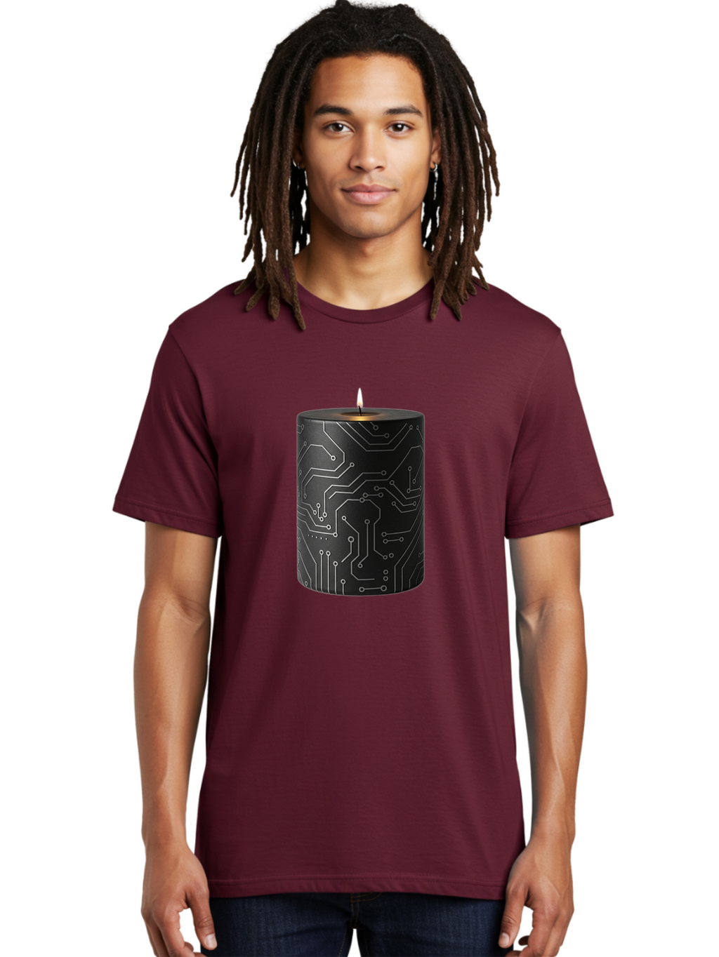 Circuit-Candle Men'S Graphic Tee, 100% Cotton, Comfortable Casual Summer Wear, Machine Washable, Vintage Camera, Old Camera, Antique Camera, Black Camera, Classic Photography, Photography Equipment, Nostalgic Device, Film Camera, Camera Art Bah756