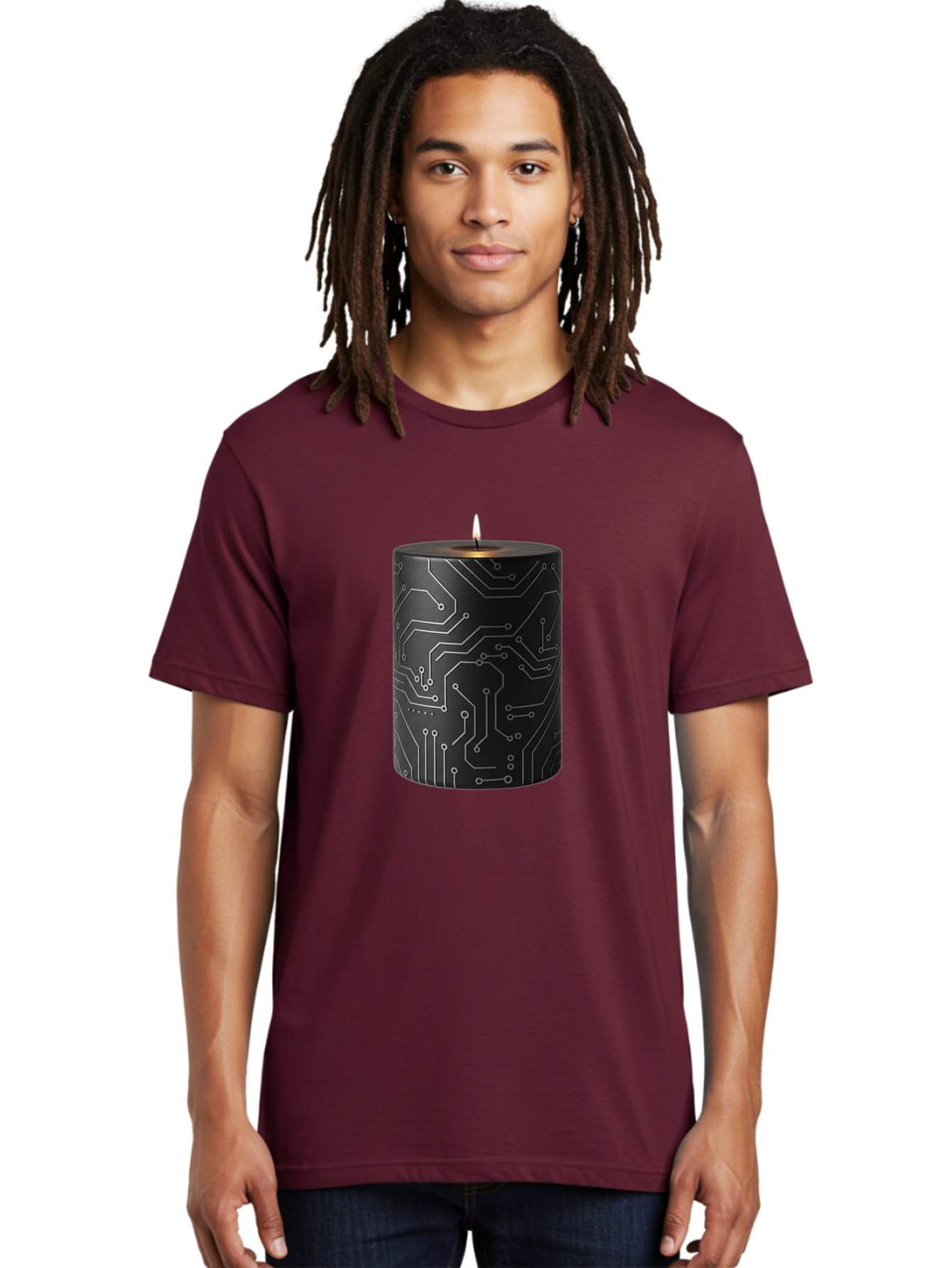 Circuit-Candle Men'S Graphic Tee, 100% Cotton, Comfortable Casual Summer Wear, Machine Washable, Vintage Camera, Old Camera, Antique Camera, Black Camera, Classic Photography, Photography Equipment, Nostalgic Device, Film Camera, Camera Art Bah756