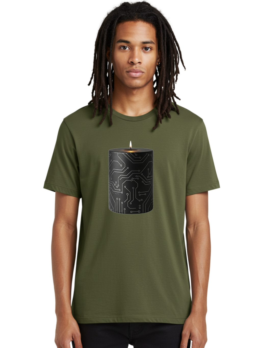 Circuit-Candle Men'S Graphic Tee, 100% Cotton, Comfortable Casual Summer Wear, Machine Washable, Vintage Camera, Old Camera, Antique Camera, Black Camera, Classic Photography, Photography Equipment, Nostalgic Device, Film Camera, Camera Art Bah756