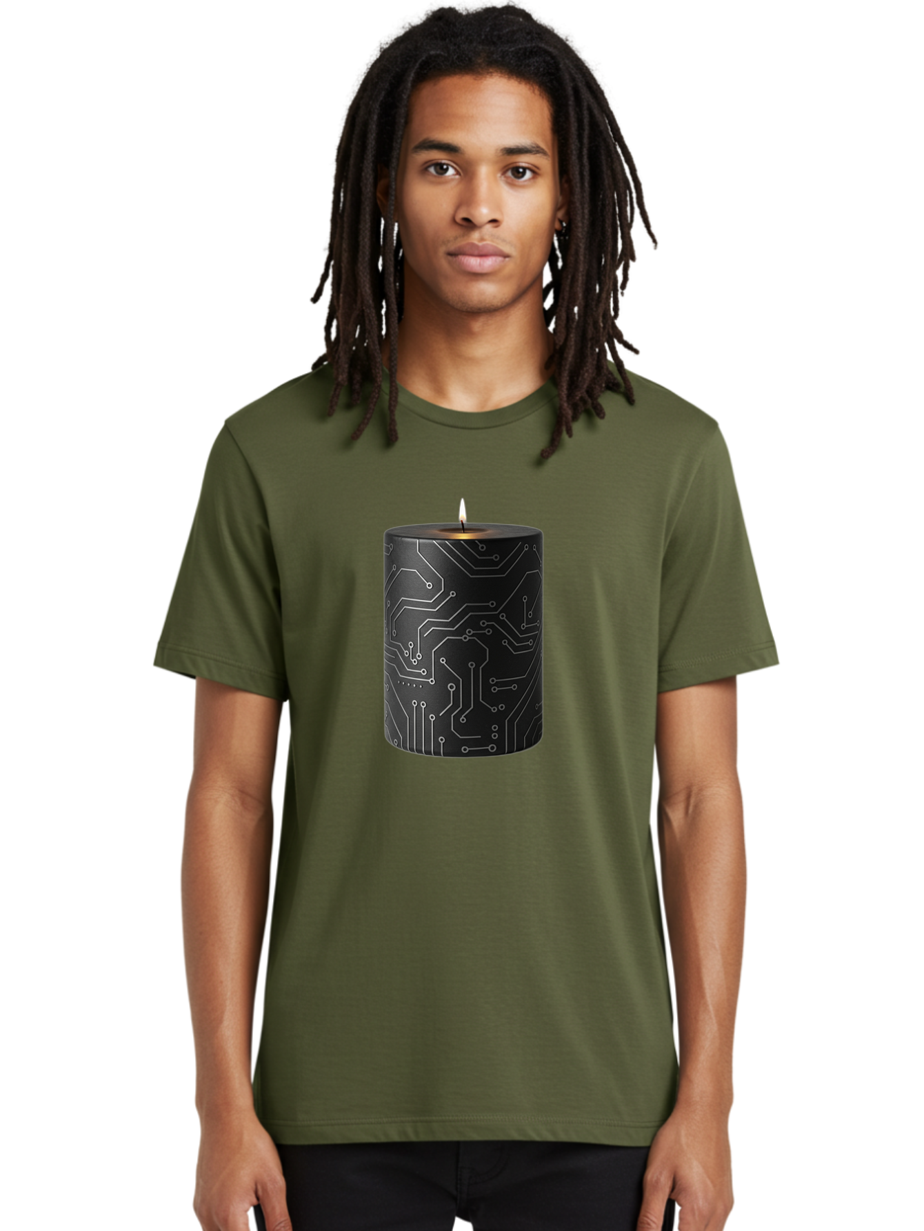 Circuit-Candle Men'S Graphic Tee, 100% Cotton, Comfortable Casual Summer Wear, Machine Washable, Vintage Camera, Old Camera, Antique Camera, Black Camera, Classic Photography, Photography Equipment, Nostalgic Device, Film Camera, Camera Art Bah756