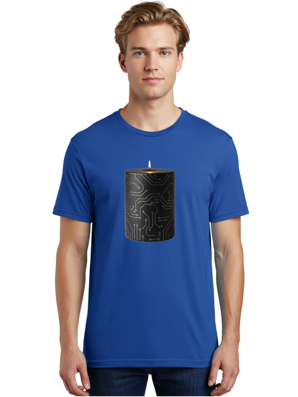 Circuit-Candle Men'S Graphic Tee, 100% Cotton, Comfortable Casual Summer Wear, Machine Washable, Vintage Camera, Old Camera, Antique Camera, Black Camera, Classic Photography, Photography Equipment, Nostalgic Device, Film Camera, Camera Art Bah756
