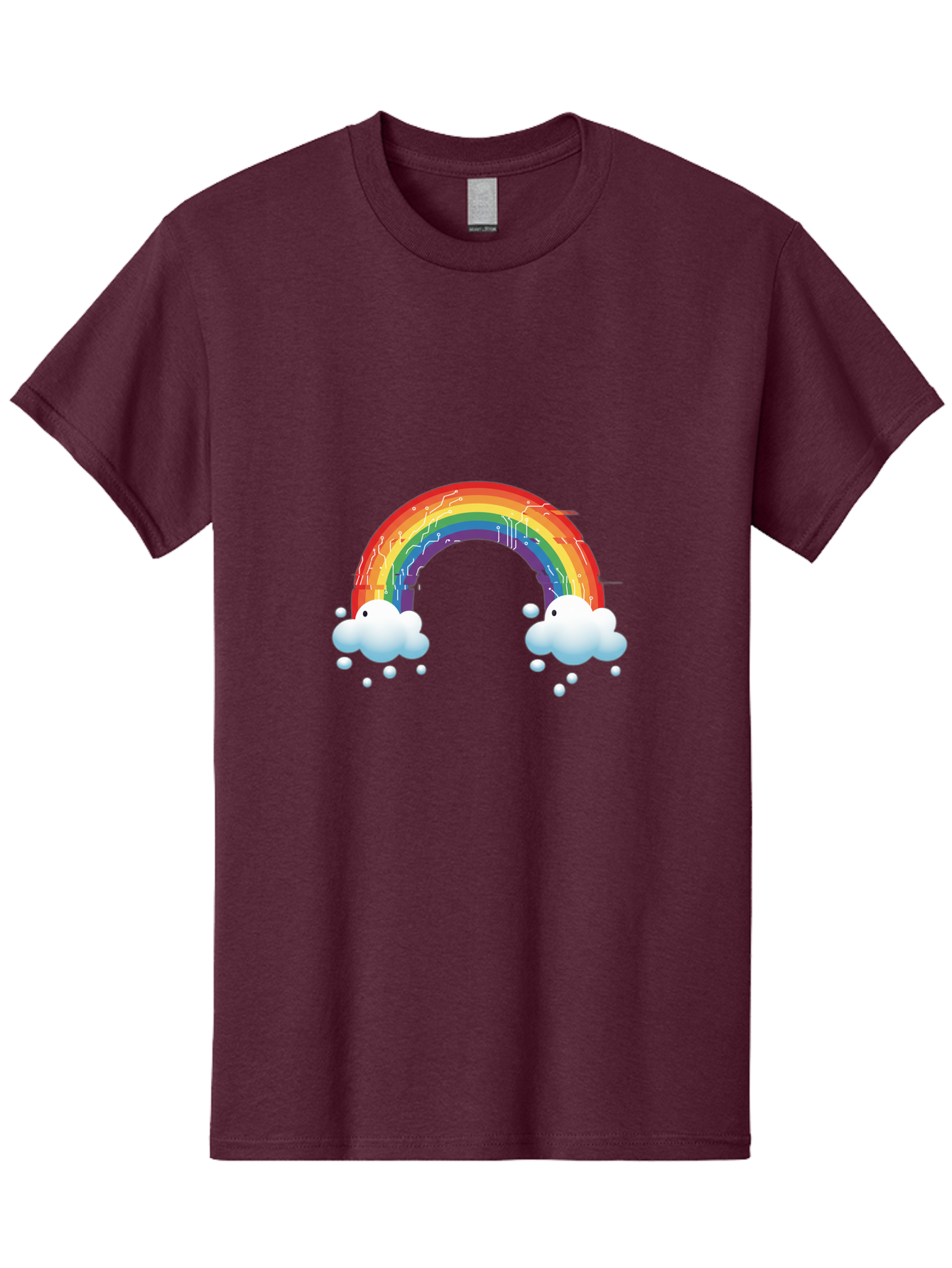 Circuit-Rainbow Men'S Graphic Tee, 100% Cotton, Comfortable Casual Summer Wear, Machine Washable, Vintage Camera, Old Camera, Antique Camera, Black Camera, Classic Photography, Photography Equipment, Nostalgic Device, Film Camera, Camera Art Bah758
