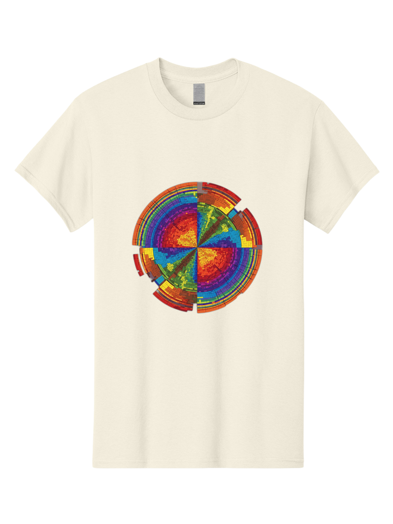 Circular-Mosaic Men'S Graphic Tee, 100% Cotton, Comfortable Casual Summer Wear, Machine Washable, Vintage Camera, Old Camera, Antique Camera, Black Camera, Classic Photography, Photography Equipment, Nostalgic Device, Film Camera, Camera Art Bah759
