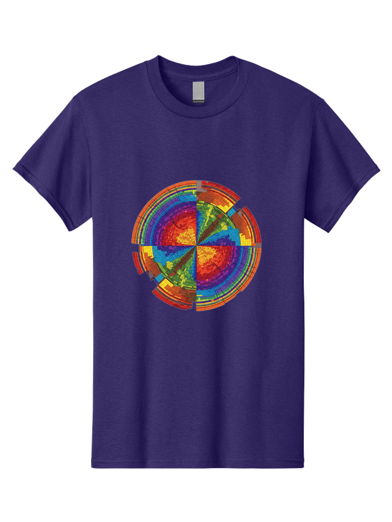 Circular-Mosaic Men'S Graphic Tee, 100% Cotton, Comfortable Casual Summer Wear, Machine Washable, Vintage Camera, Old Camera, Antique Camera, Black Camera, Classic Photography, Photography Equipment, Nostalgic Device, Film Camera, Camera Art Bah759