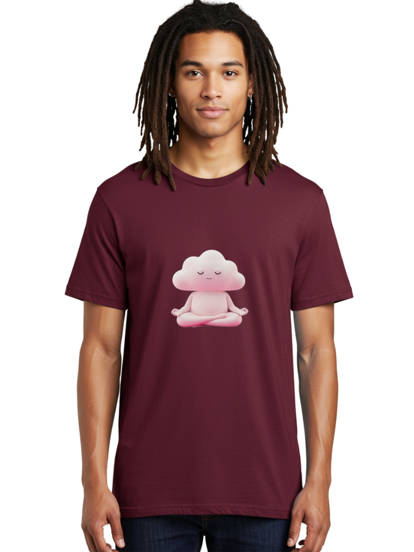 Cloud-Character-Meditating Men'S Graphic Tee, 100% Cotton, Comfortable Casual Summer Wear, Machine Washable, Vintage Camera, Old Camera, Antique Camera, Black Camera, Classic Photography, Photography Equipment, Nostalgic Device, Film Camera, Bah760