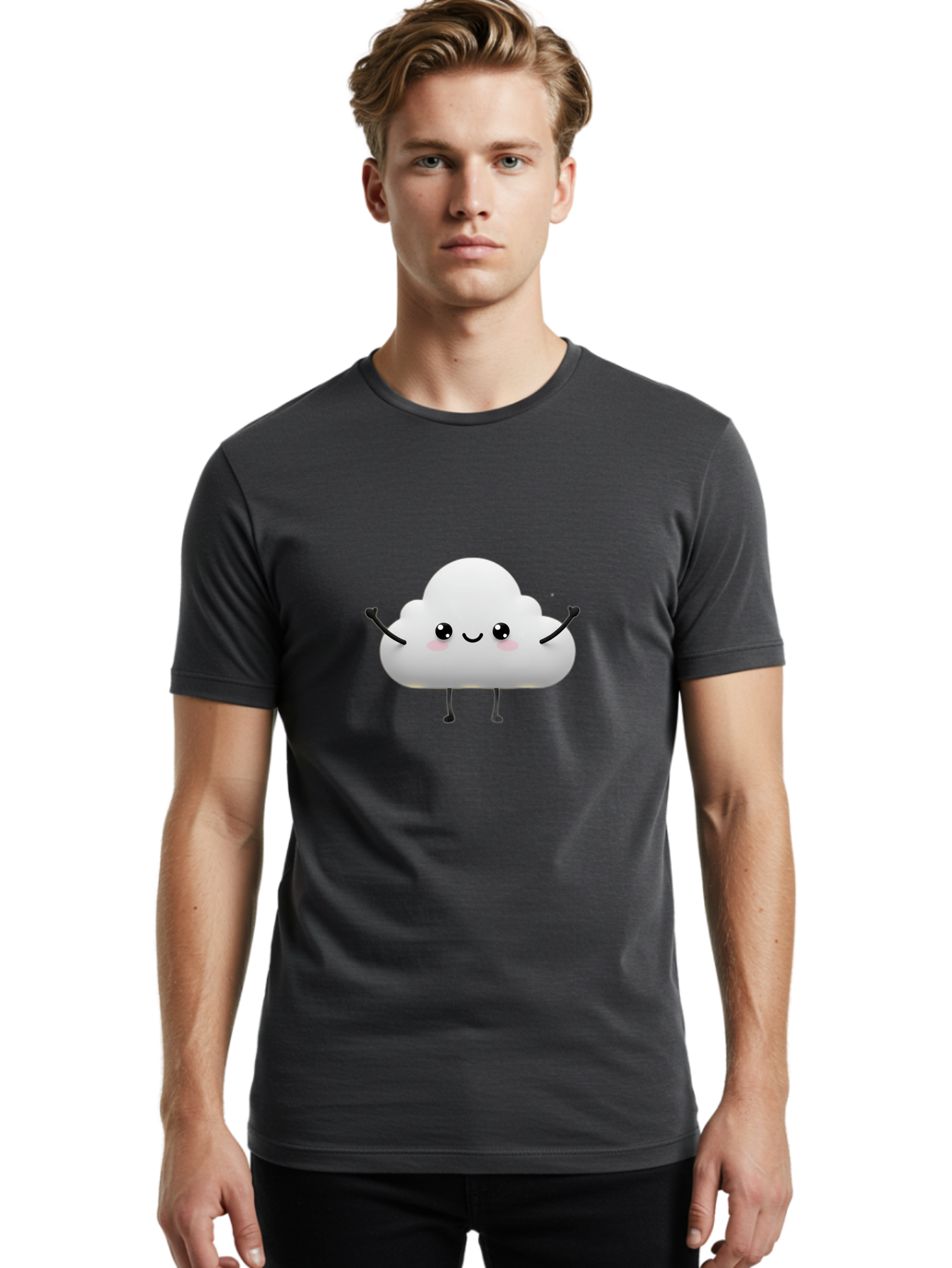 Cloud-Character Men'S Graphic Tee, 100% Cotton, Comfortable Casual Summer Wear, Machine Washable, Vintage Camera, Old Camera, Antique Camera, Black Camera, Classic Photography, Photography Equipment, Nostalgic Device, Film Camera, Camera Art Bah761