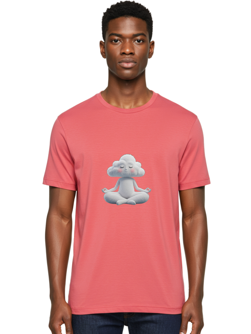 Cloud-Person-Meditating Men'S Graphic Tee, 100% Cotton, Comfortable Casual Summer Wear, Machine Washable, Vintage Camera, Old Camera, Antique Camera, Black Camera, Classic Photography, Photography Equipment, Nostalgic Device, Film Camera, Bah764