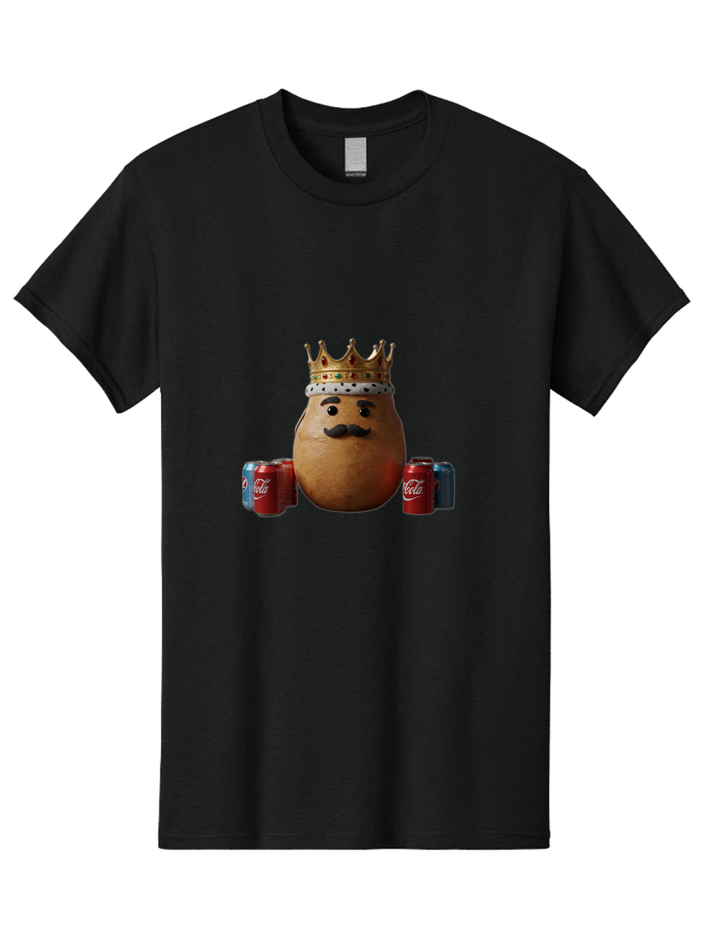 Coca-Cola-Potato Men'S Graphic Tee, 100% Cotton, Comfortable Casual Summer Wear, Machine Washable, Vintage Camera, Old Camera, Antique Camera, Black Camera, Classic Photography, Photography Equipment, Nostalgic Device, Film Camera, Camera Art Bah767