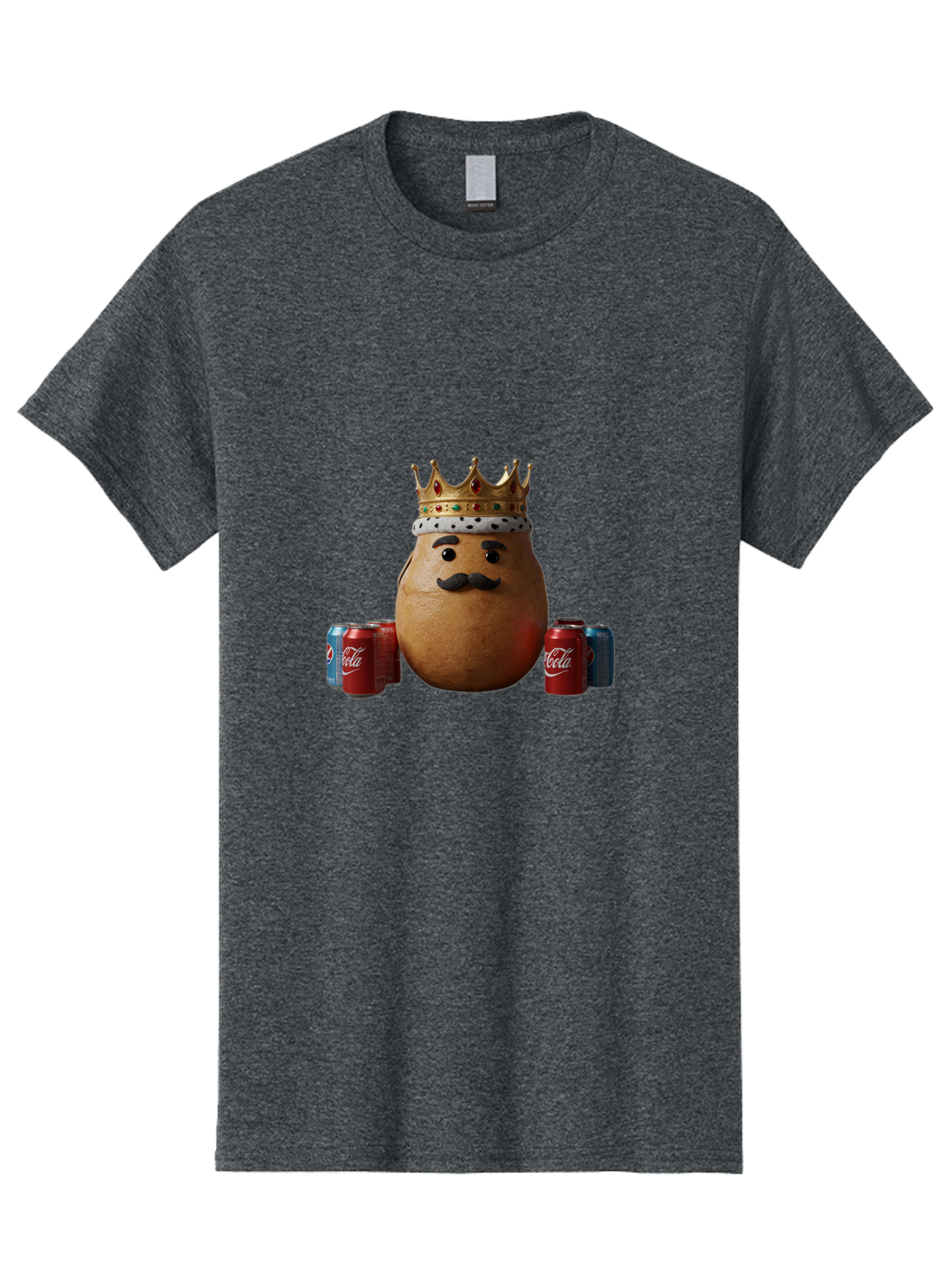 Coca-Cola-Potato Men'S Graphic Tee, 100% Cotton, Comfortable Casual Summer Wear, Machine Washable, Vintage Camera, Old Camera, Antique Camera, Black Camera, Classic Photography, Photography Equipment, Nostalgic Device, Film Camera, Camera Art Bah767