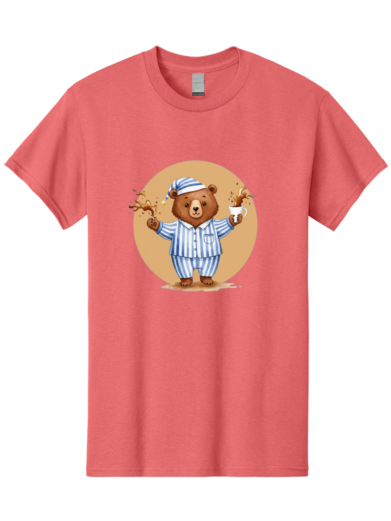 Coffee-Spilling-Bear Men'S Graphic Tee, 100% Cotton, Comfortable Casual Summer Wear, Machine Washable, Vintage Camera, Old Camera, Antique Camera, Black Camera, Classic Photography, Photography Equipment, Nostalgic Device, Film Camera, Bah770