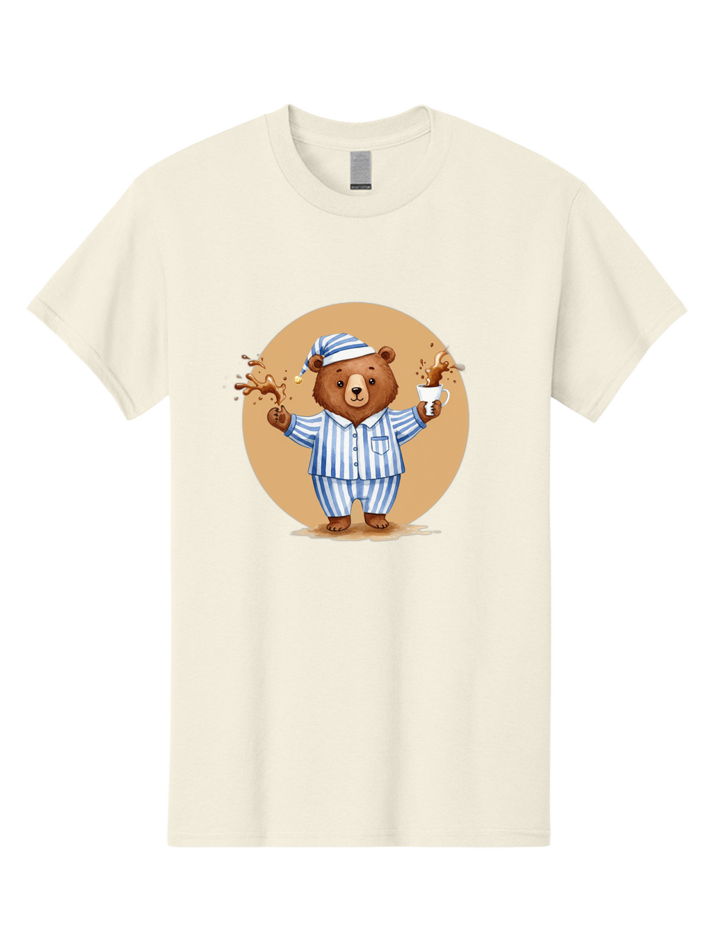 Coffee-Spilling-Bear Men'S Graphic Tee, 100% Cotton, Comfortable Casual Summer Wear, Machine Washable, Vintage Camera, Old Camera, Antique Camera, Black Camera, Classic Photography, Photography Equipment, Nostalgic Device, Film Camera, Bah770