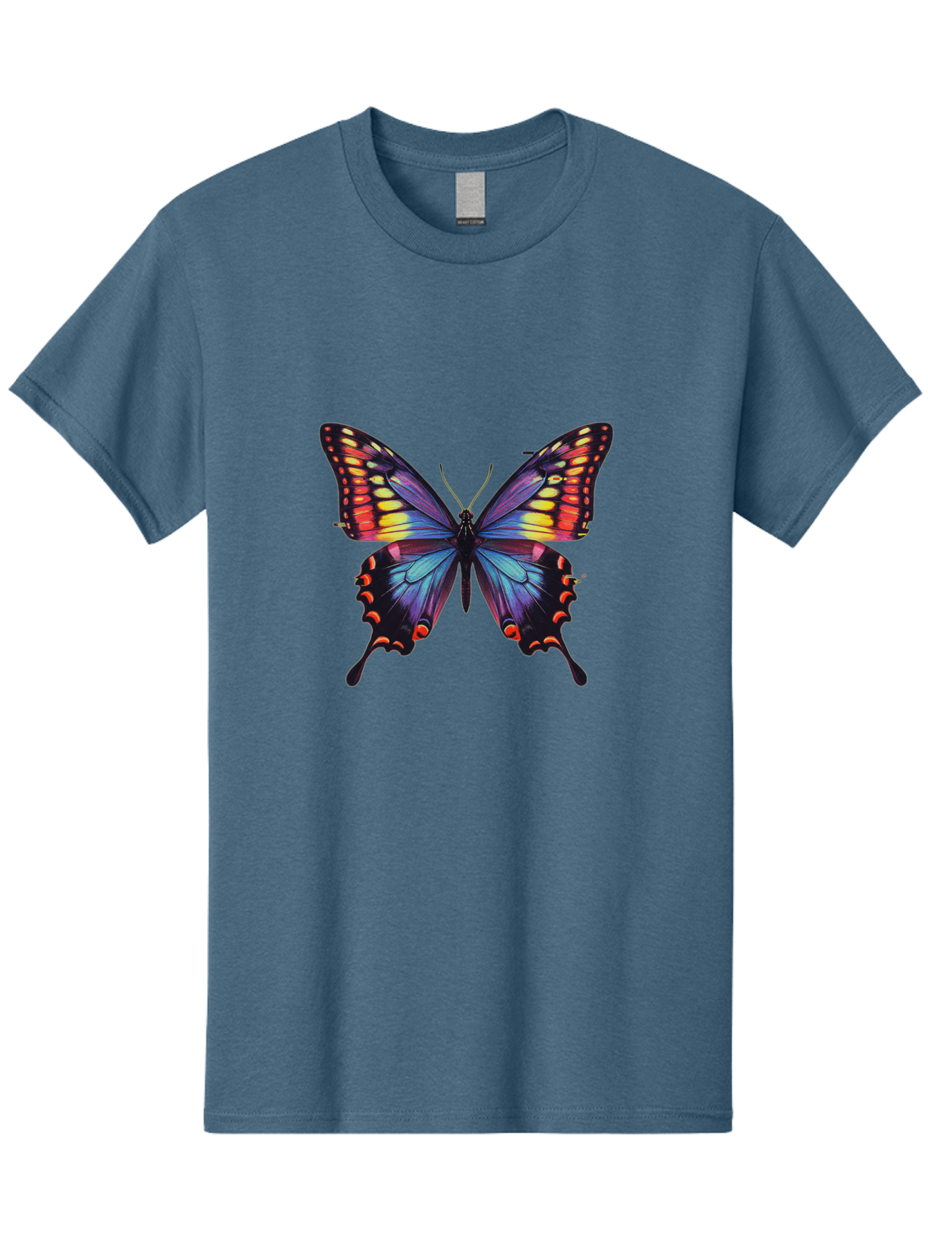 Colorful-Butterfly Men'S Graphic Tee, 100% Cotton, Comfortable Casual Summer Wear, Machine Washable, Vintage Camera, Old Camera, Antique Camera, Black Camera, Classic Photography, Photography Equipment, Nostalgic Device, Film Camera, Bah773