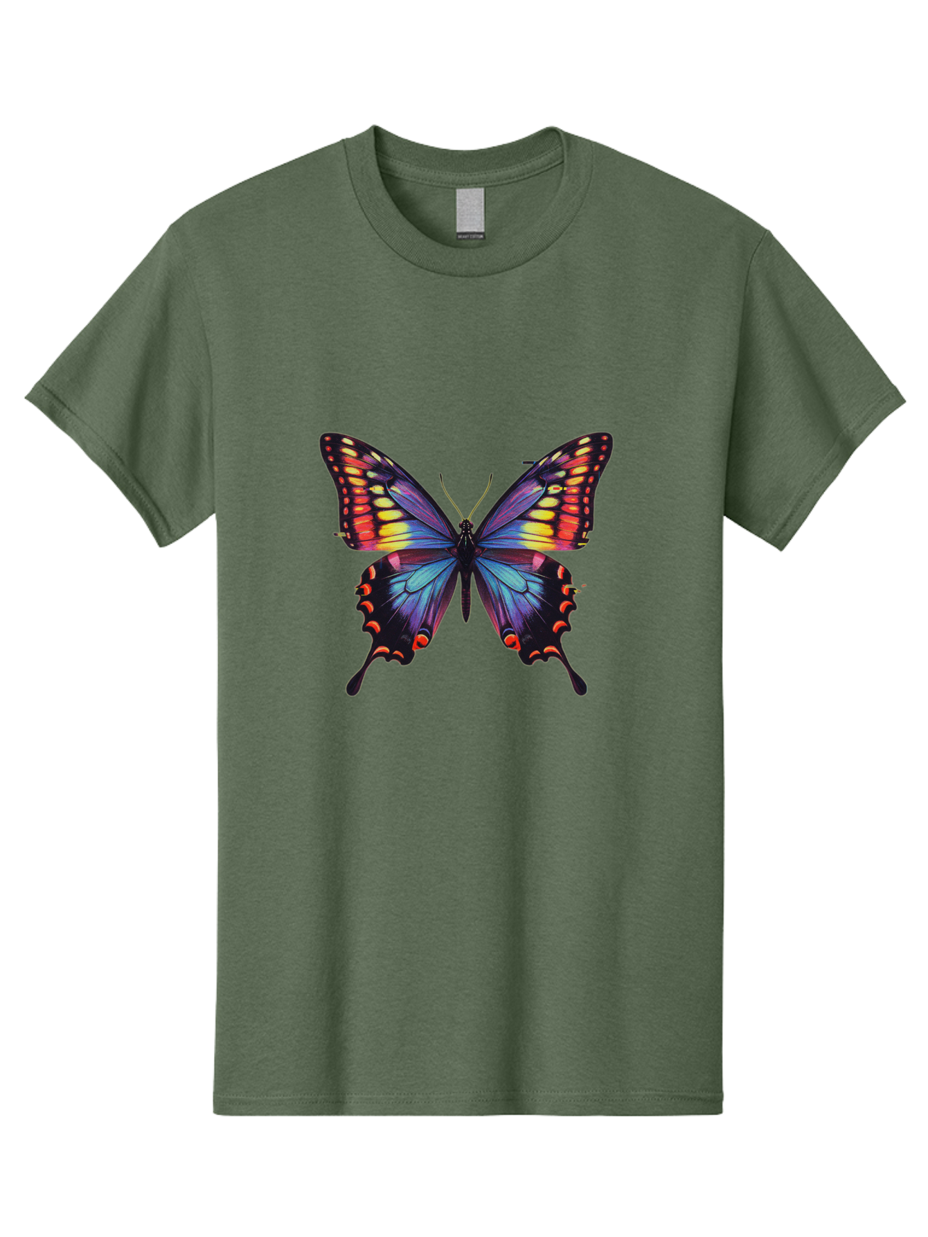 Colorful-Butterfly Men'S Graphic Tee, 100% Cotton, Comfortable Casual Summer Wear, Machine Washable, Vintage Camera, Old Camera, Antique Camera, Black Camera, Classic Photography, Photography Equipment, Nostalgic Device, Film Camera, Bah773