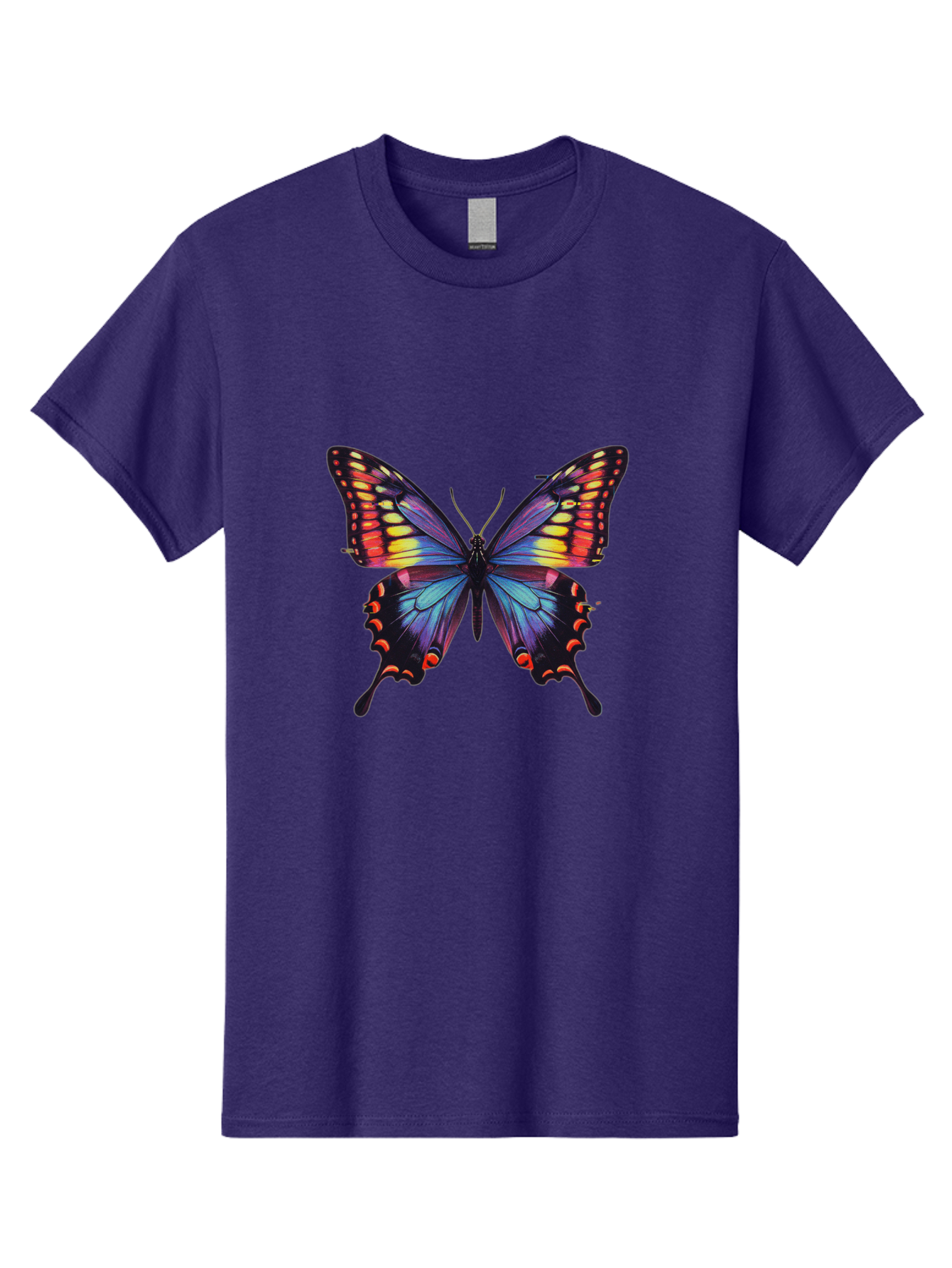 Colorful-Butterfly Men'S Graphic Tee, 100% Cotton, Comfortable Casual Summer Wear, Machine Washable, Vintage Camera, Old Camera, Antique Camera, Black Camera, Classic Photography, Photography Equipment, Nostalgic Device, Film Camera, Bah773