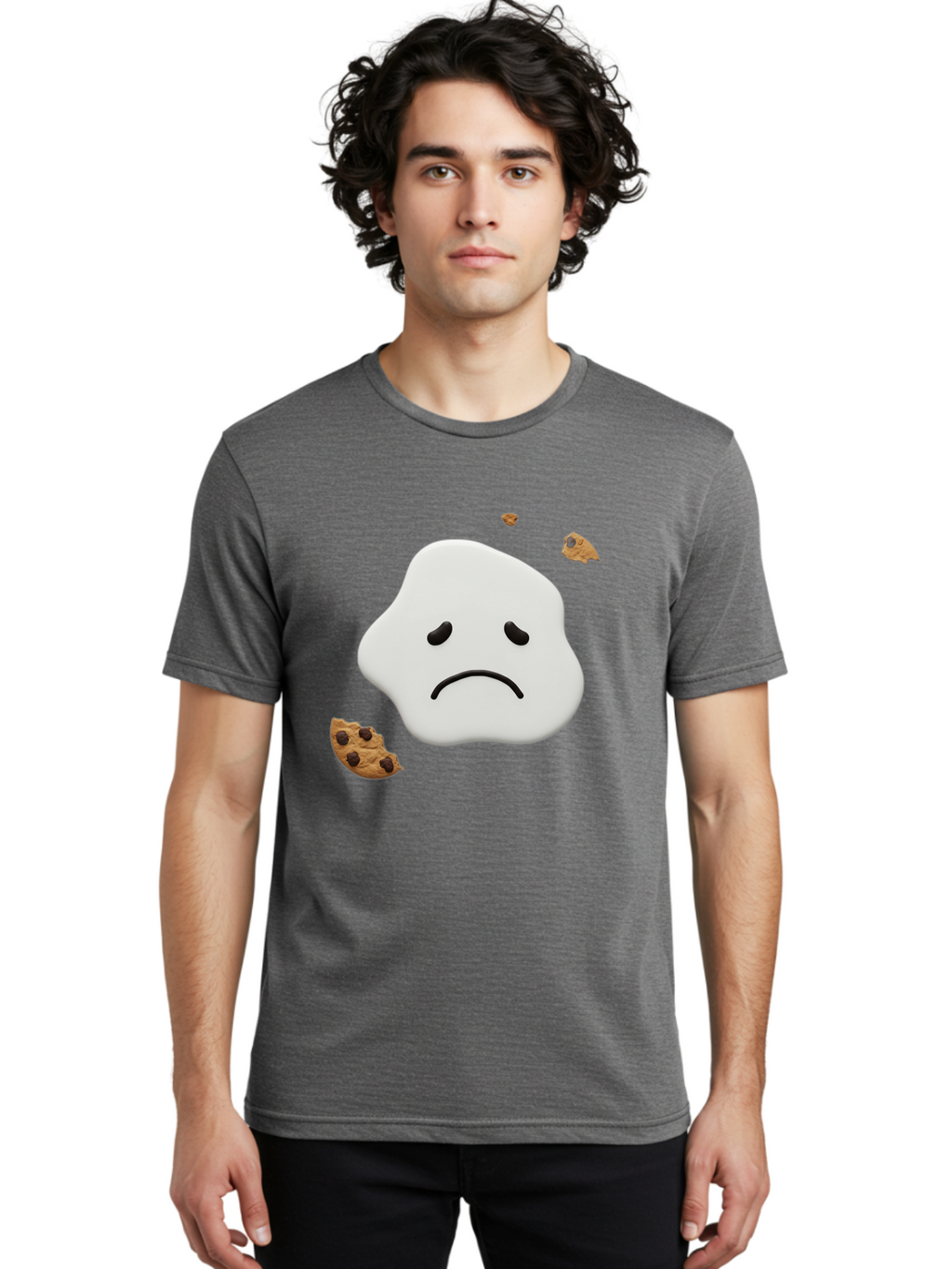 Cookie-Dough Men'S Graphic Tee, 100% Cotton, Comfortable Casual Summer Wear, Machine Washable, Vintage Camera, Old Camera, Antique Camera, Black Camera, Classic Photography, Photography Equipment, Nostalgic Device, Film Camera, Camera Art Bah779