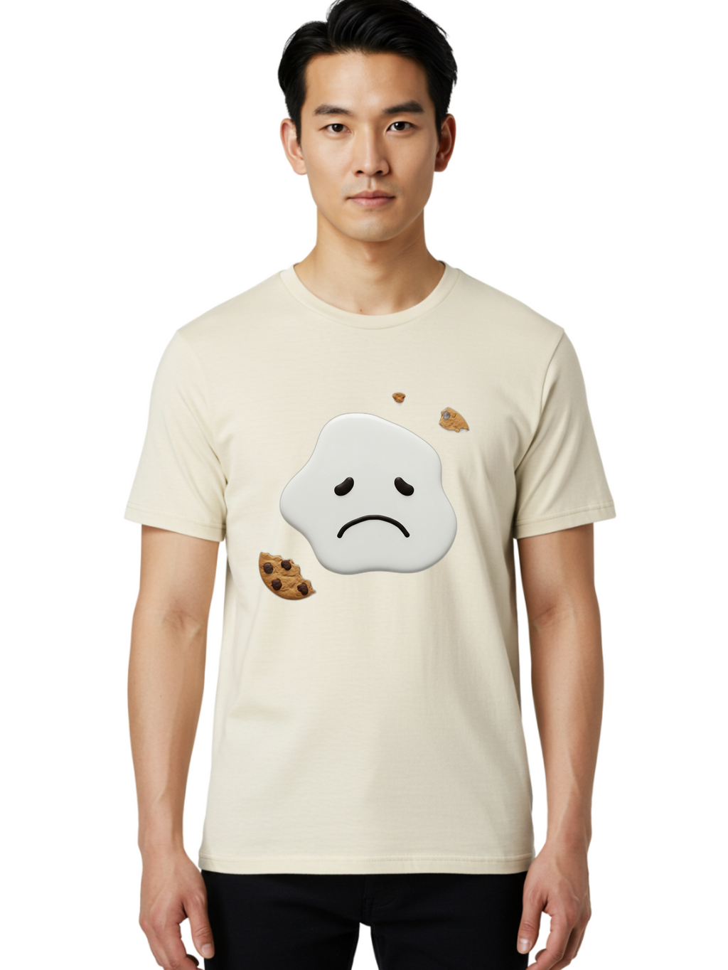 Cookie-Dough Men'S Graphic Tee, 100% Cotton, Comfortable Casual Summer Wear, Machine Washable, Vintage Camera, Old Camera, Antique Camera, Black Camera, Classic Photography, Photography Equipment, Nostalgic Device, Film Camera, Camera Art Bah779