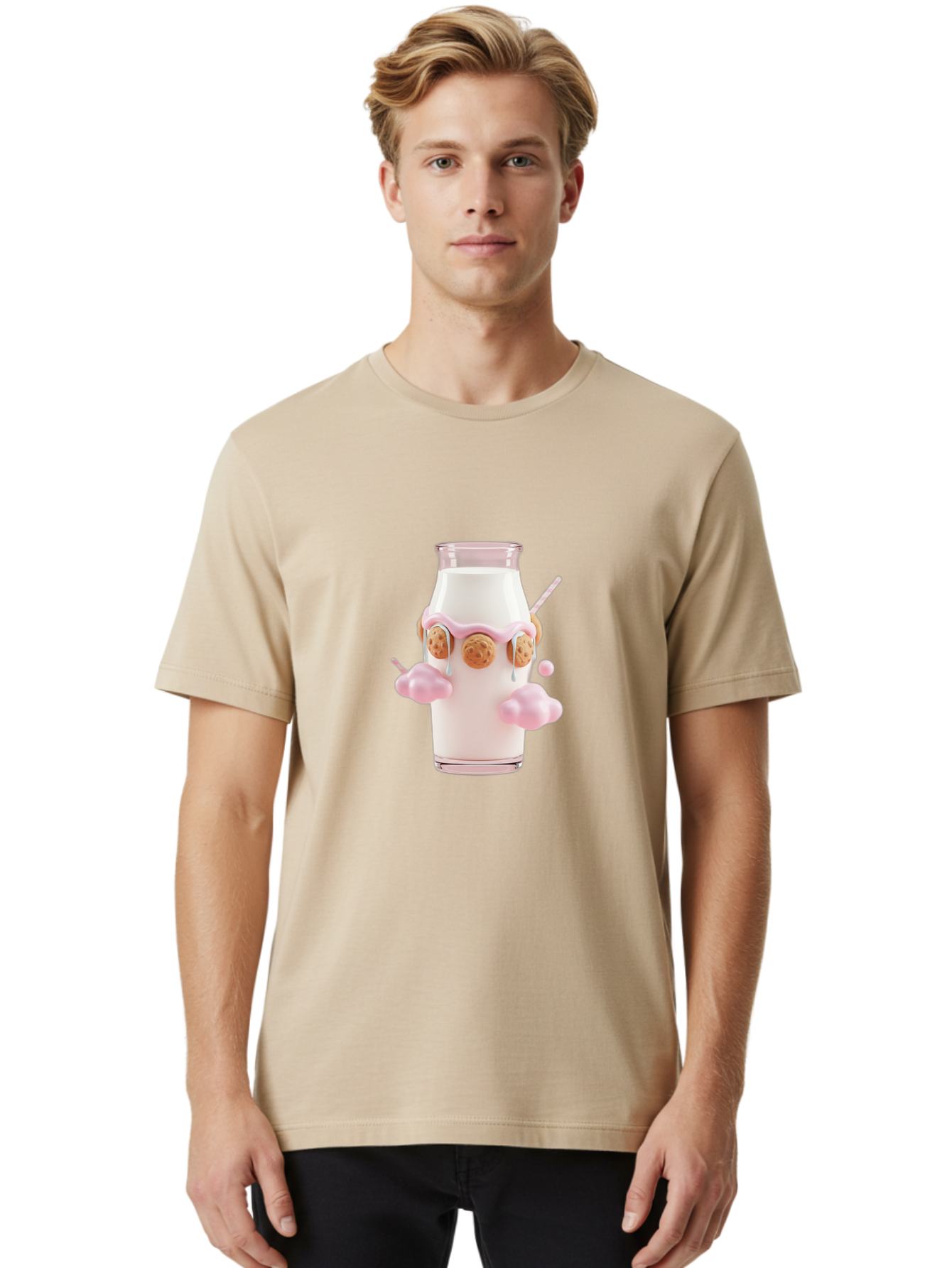 Cookie-Milk Men'S Graphic Tee, 100% Cotton, Comfortable Casual Summer Wear, Machine Washable, Vintage Camera, Old Camera, Antique Camera, Black Camera, Classic Photography, Photography Equipment, Nostalgic Device, Film Camera, Camera Art Bah781