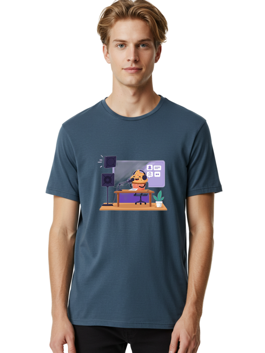 Cookie-Podcast Men'S Graphic Tee, 100% Cotton, Comfortable Casual Summer Wear, Machine Washable, Vintage Camera, Old Camera, Antique Camera, Black Camera, Classic Photography, Photography Equipment, Nostalgic Device, Film Camera, Camera Art Bah782