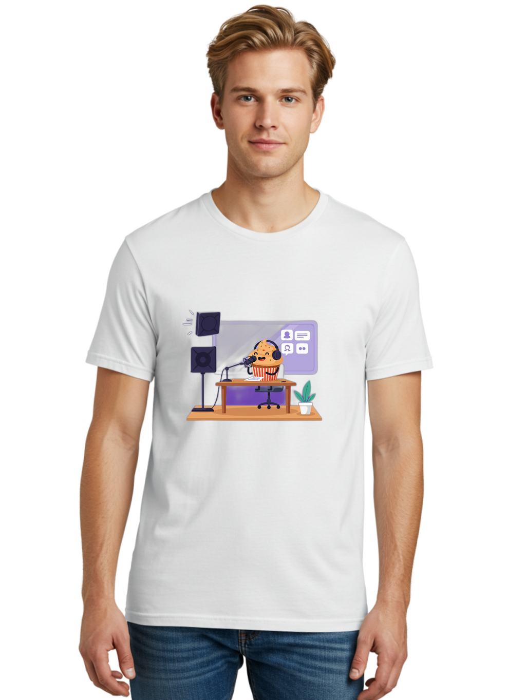 Cookie-Podcast Men'S Graphic Tee, 100% Cotton, Comfortable Casual Summer Wear, Machine Washable, Vintage Camera, Old Camera, Antique Camera, Black Camera, Classic Photography, Photography Equipment, Nostalgic Device, Film Camera, Camera Art Bah782