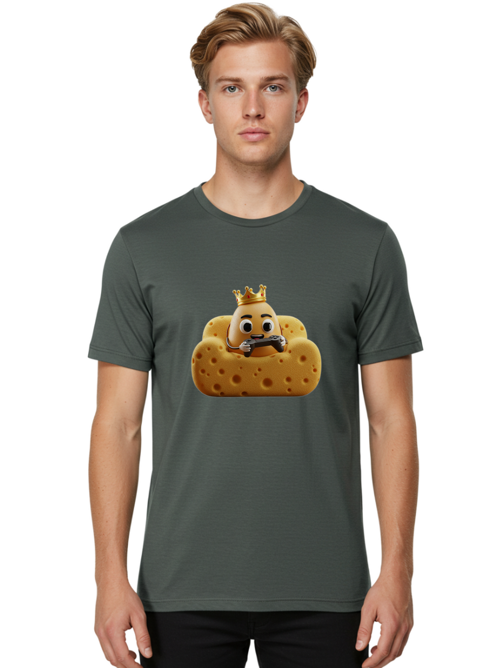 Cookie-With-Crown-Gaming Men'S Graphic Tee, 100% Cotton, Comfortable Casual Summer Wear, Machine Washable, Vintage Camera, Old Camera, Antique Camera, Black Camera, Classic Photography, Photography Equipment, Nostalgic Device, Film Camera, Bah783