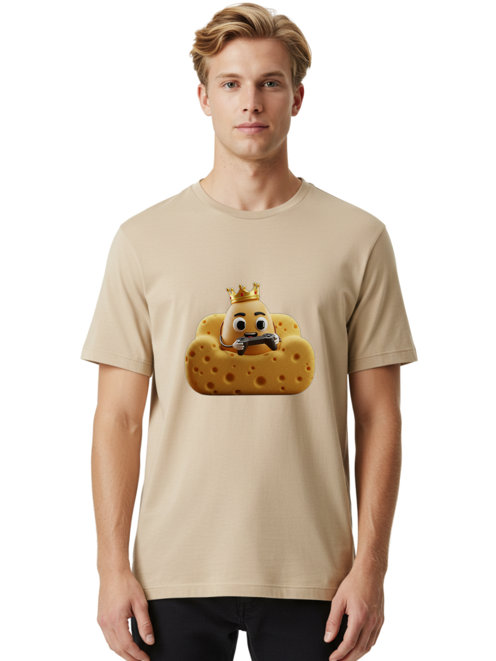 Cookie-With-Crown-Gaming Men'S Graphic Tee, 100% Cotton, Comfortable Casual Summer Wear, Machine Washable, Vintage Camera, Old Camera, Antique Camera, Black Camera, Classic Photography, Photography Equipment, Nostalgic Device, Film Camera, Bah783