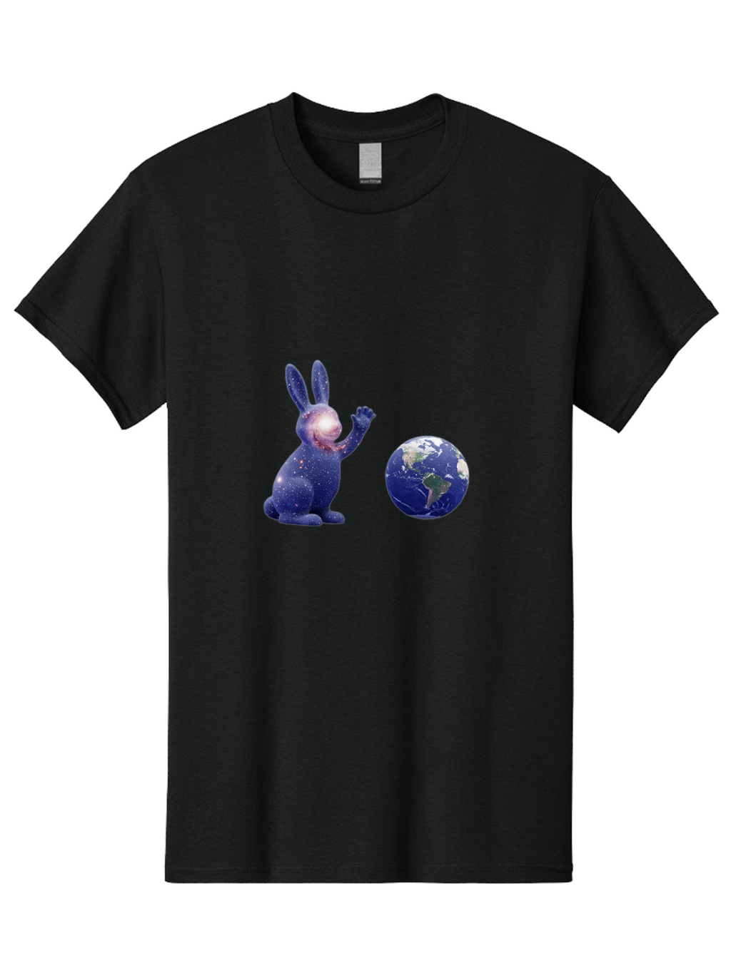 Cosmic-Rabbit-2 Men'S Graphic Tee, 100% Cotton, Comfortable Casual Summer Wear, Machine Washable, Vintage Camera, Old Camera, Antique Camera, Black Camera, Classic Photography, Photography Equipment, Nostalgic Device, Film Camera, Camera Art Bah786