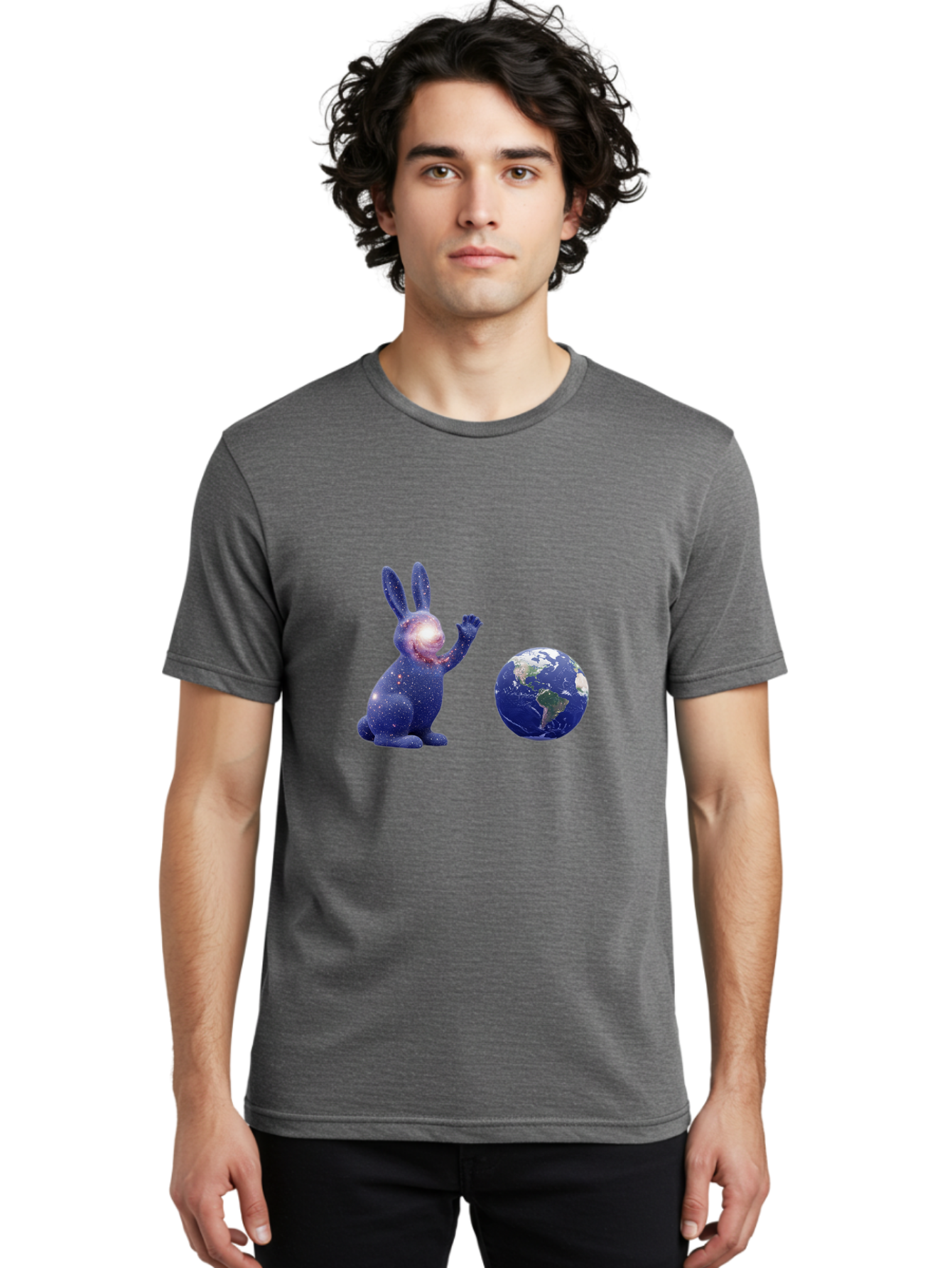Cosmic-Rabbit-2 Men'S Graphic Tee, 100% Cotton, Comfortable Casual Summer Wear, Machine Washable, Vintage Camera, Old Camera, Antique Camera, Black Camera, Classic Photography, Photography Equipment, Nostalgic Device, Film Camera, Camera Art Bah786