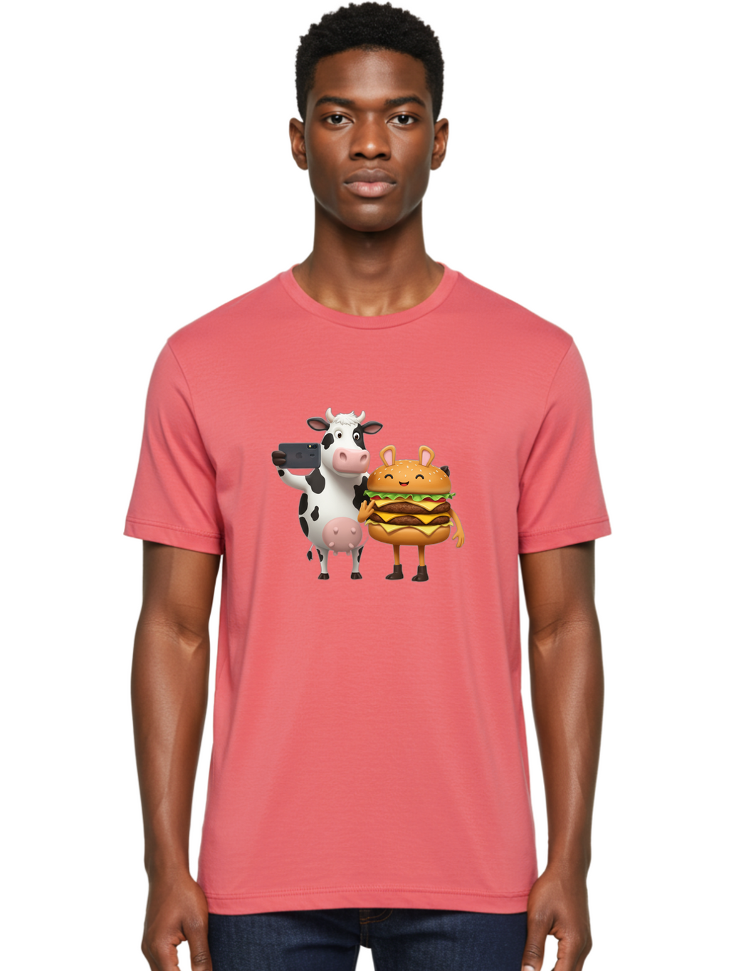 Cow-And-Hamburger Men'S Graphic Tee, 100% Cotton, Comfortable Casual Summer Wear, Machine Washable, Vintage Camera, Old Camera, Antique Camera, Black Camera, Classic Photography, Photography Equipment, Nostalgic Device, Film Camera, Camera Art Bah793