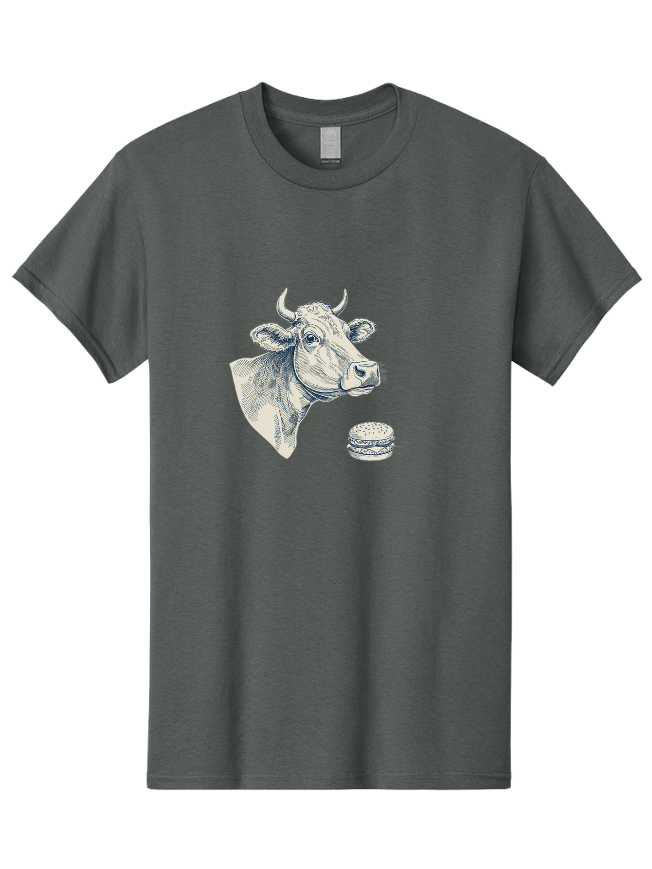 Cow-Head-And-Burger Men'S Graphic Tee, 100% Cotton, Comfortable Casual Summer Wear, Machine Washable, Vintage Camera, Old Camera, Antique Camera, Black Camera, Classic Photography, Photography Equipment, Nostalgic Device, Film Camera, Bah796
