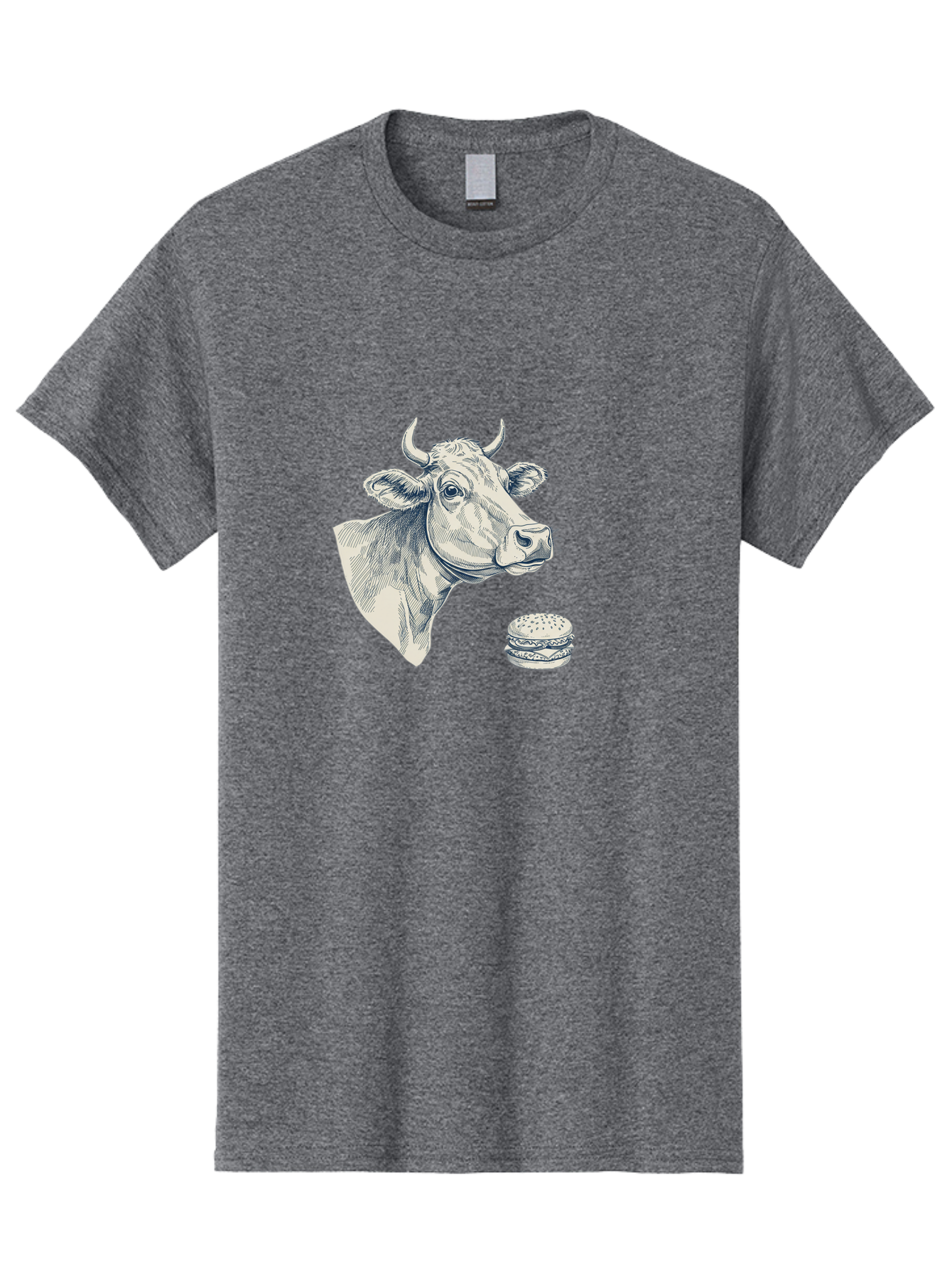 Cow-Head-And-Burger Men'S Graphic Tee, 100% Cotton, Comfortable Casual Summer Wear, Machine Washable, Vintage Camera, Old Camera, Antique Camera, Black Camera, Classic Photography, Photography Equipment, Nostalgic Device, Film Camera, Bah796