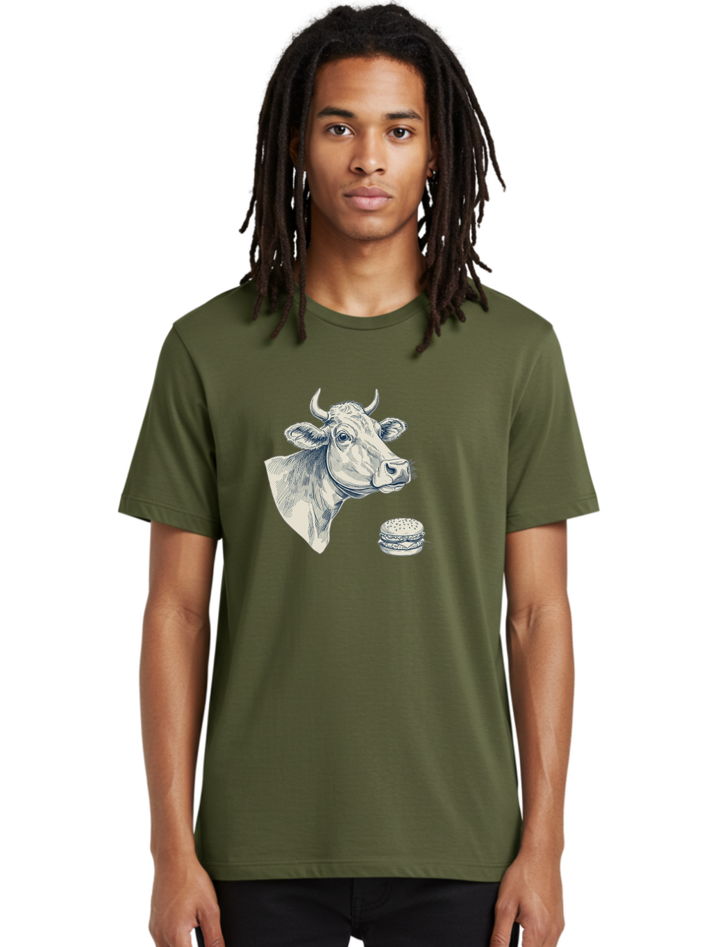 Cow-Head-And-Burger Men'S Graphic Tee, 100% Cotton, Comfortable Casual Summer Wear, Machine Washable, Vintage Camera, Old Camera, Antique Camera, Black Camera, Classic Photography, Photography Equipment, Nostalgic Device, Film Camera, Bah796