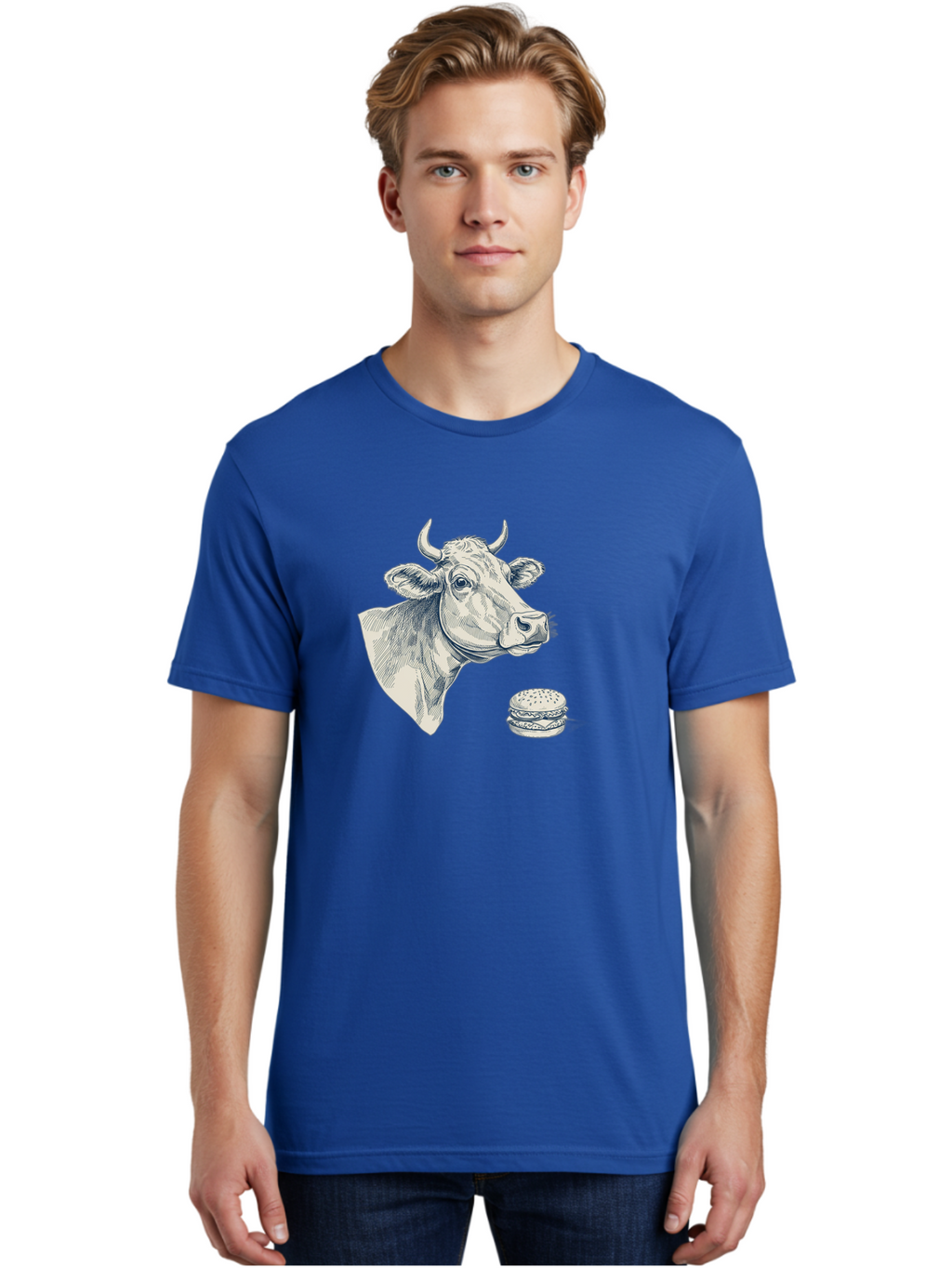 Cow-Head-And-Burger Men'S Graphic Tee, 100% Cotton, Comfortable Casual Summer Wear, Machine Washable, Vintage Camera, Old Camera, Antique Camera, Black Camera, Classic Photography, Photography Equipment, Nostalgic Device, Film Camera, Bah796